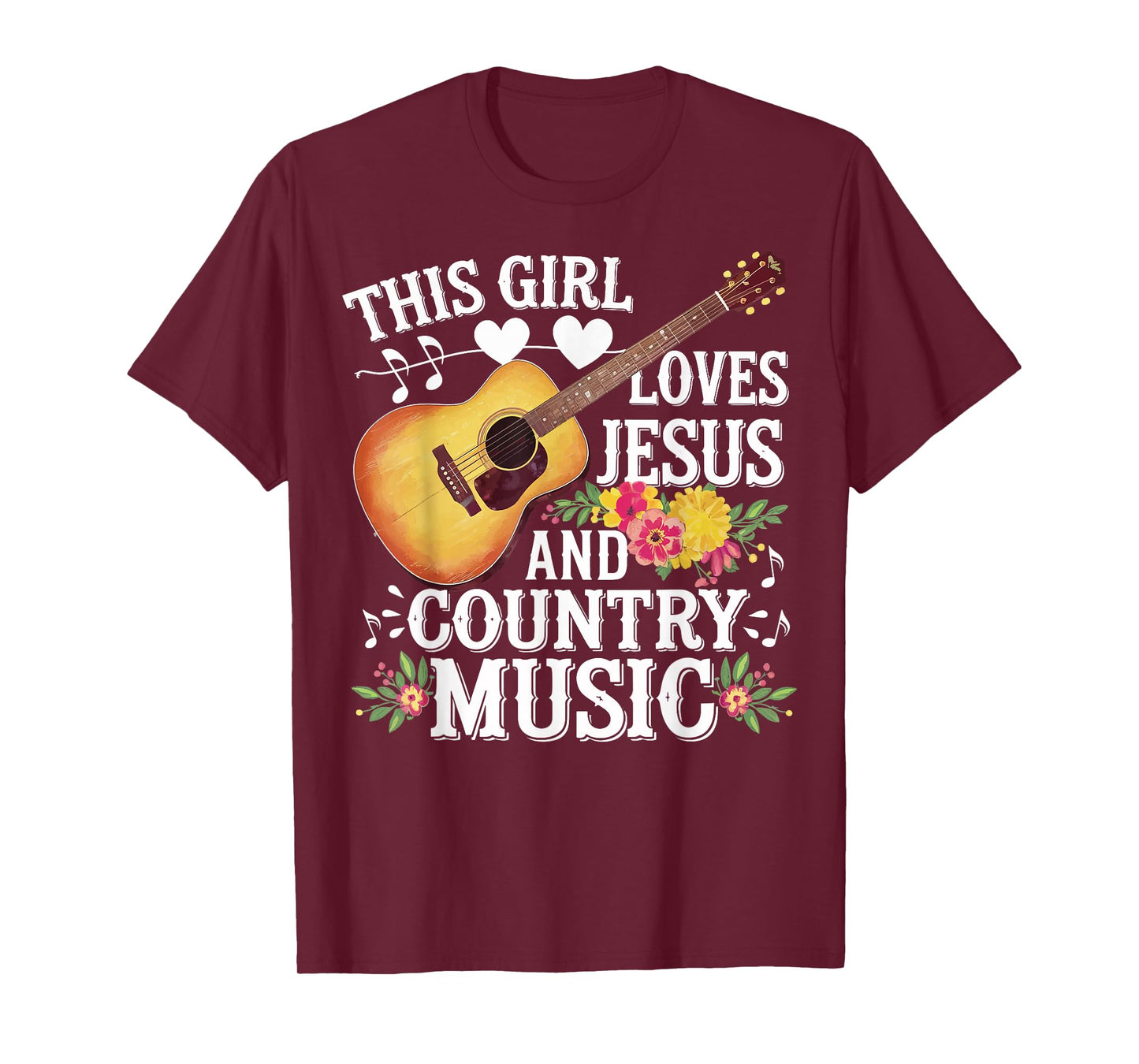 This Girl Loves Jesus And Country Music T-Shirt