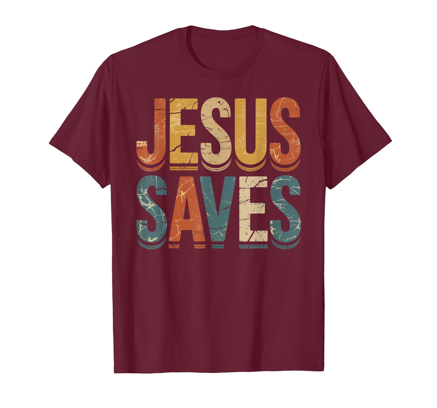 Jesus Saves Cross Christian Religious Faith Mens T-Shirt