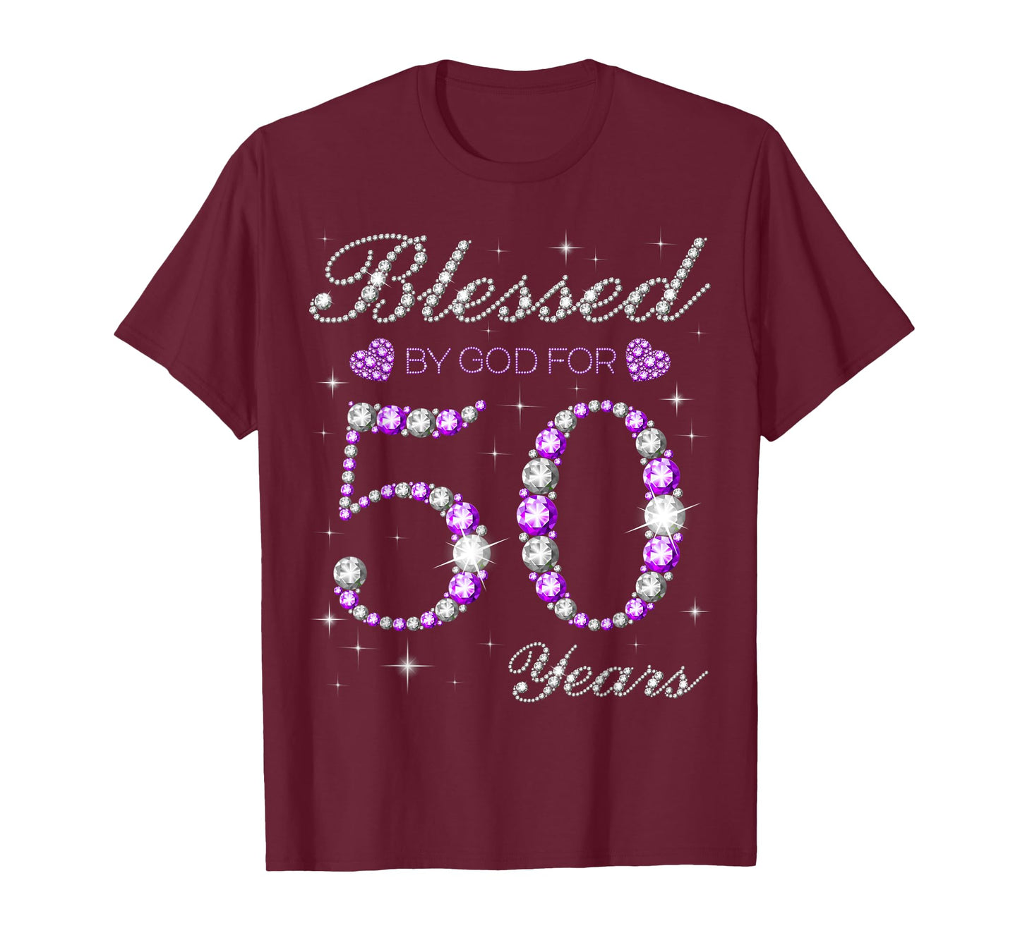 Blessed By God For 50 Years Old 50th Birthday Party B-day T-Shirt