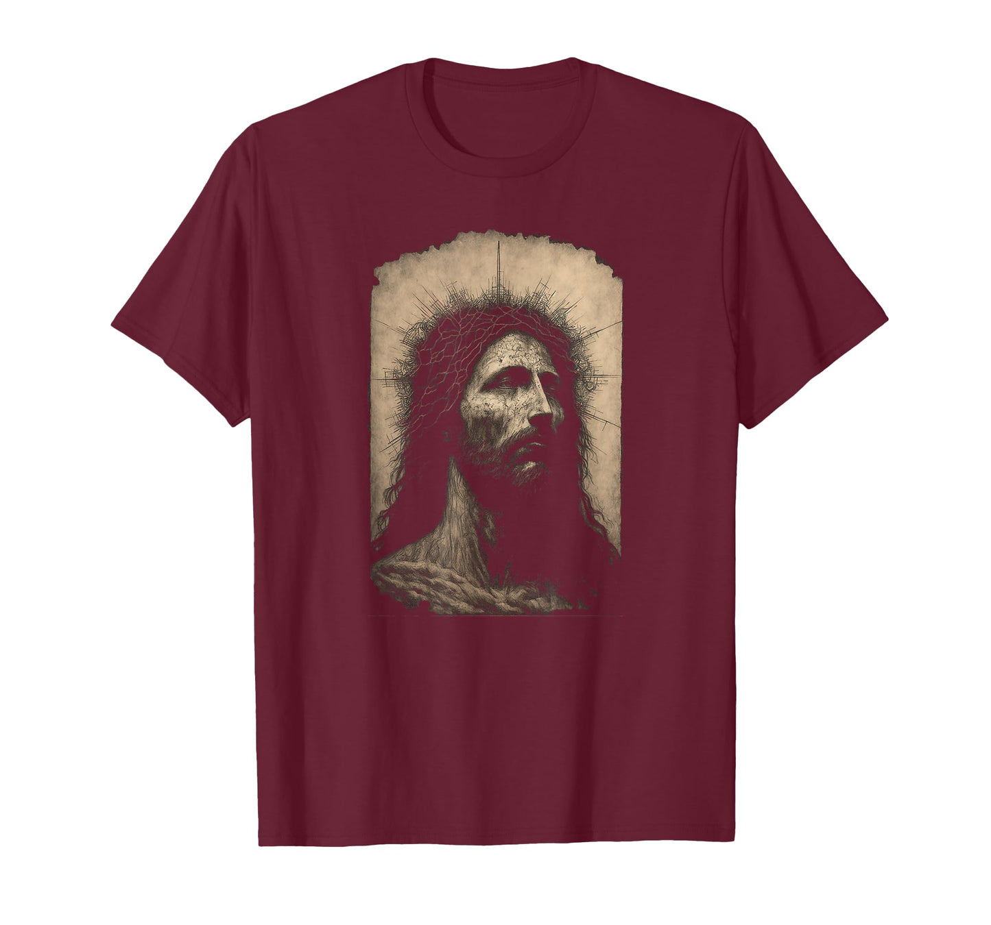 Biblical Christ Catholic Jesus Shroud of Turin Aesthetic T-Shirt