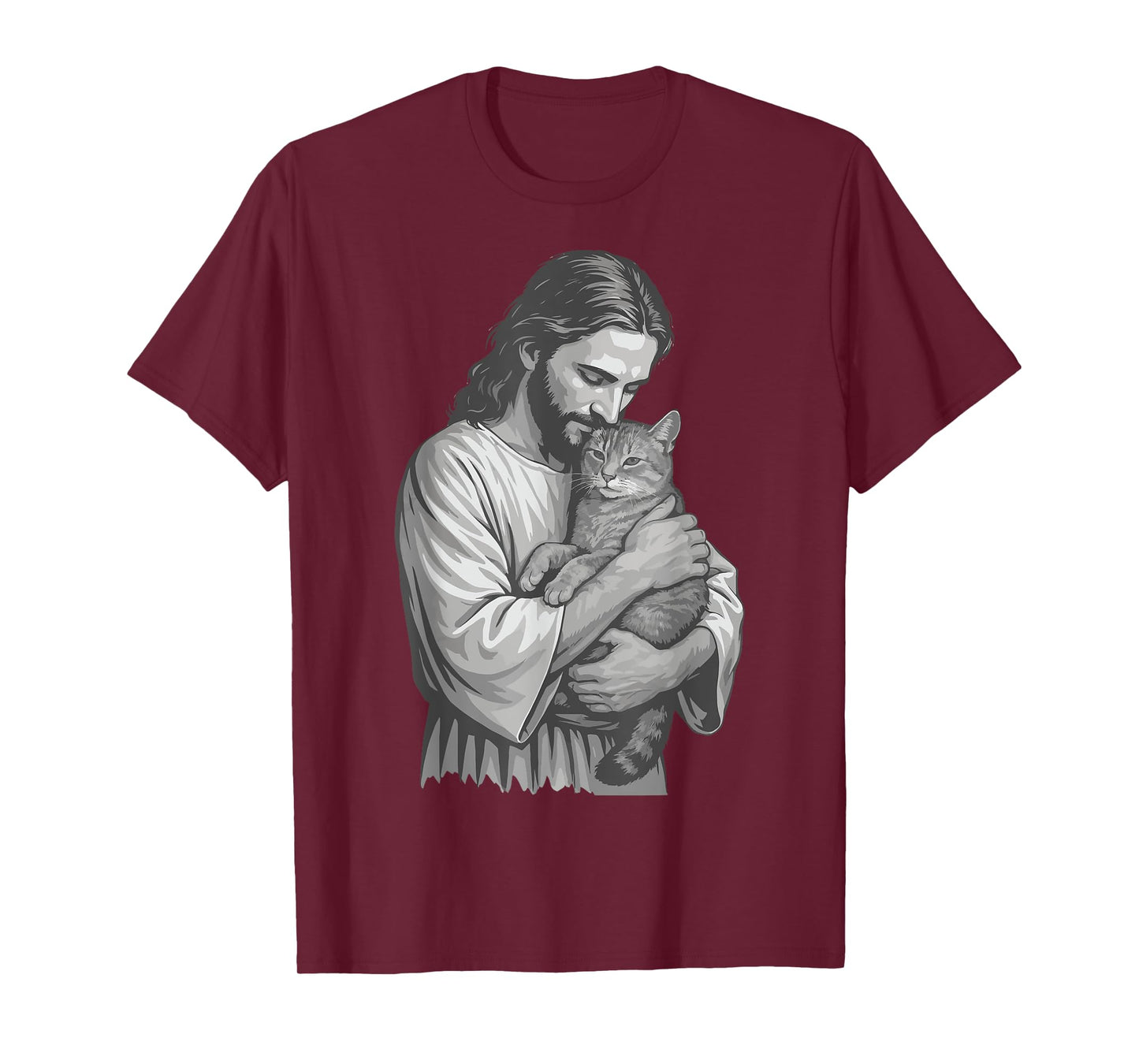 Jesus Holding Cat T-Shirt