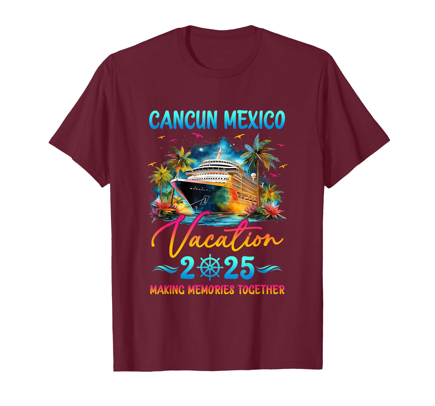 Cancun Mexico Family Vacation 2025 Matching Group Summer T-Shirt