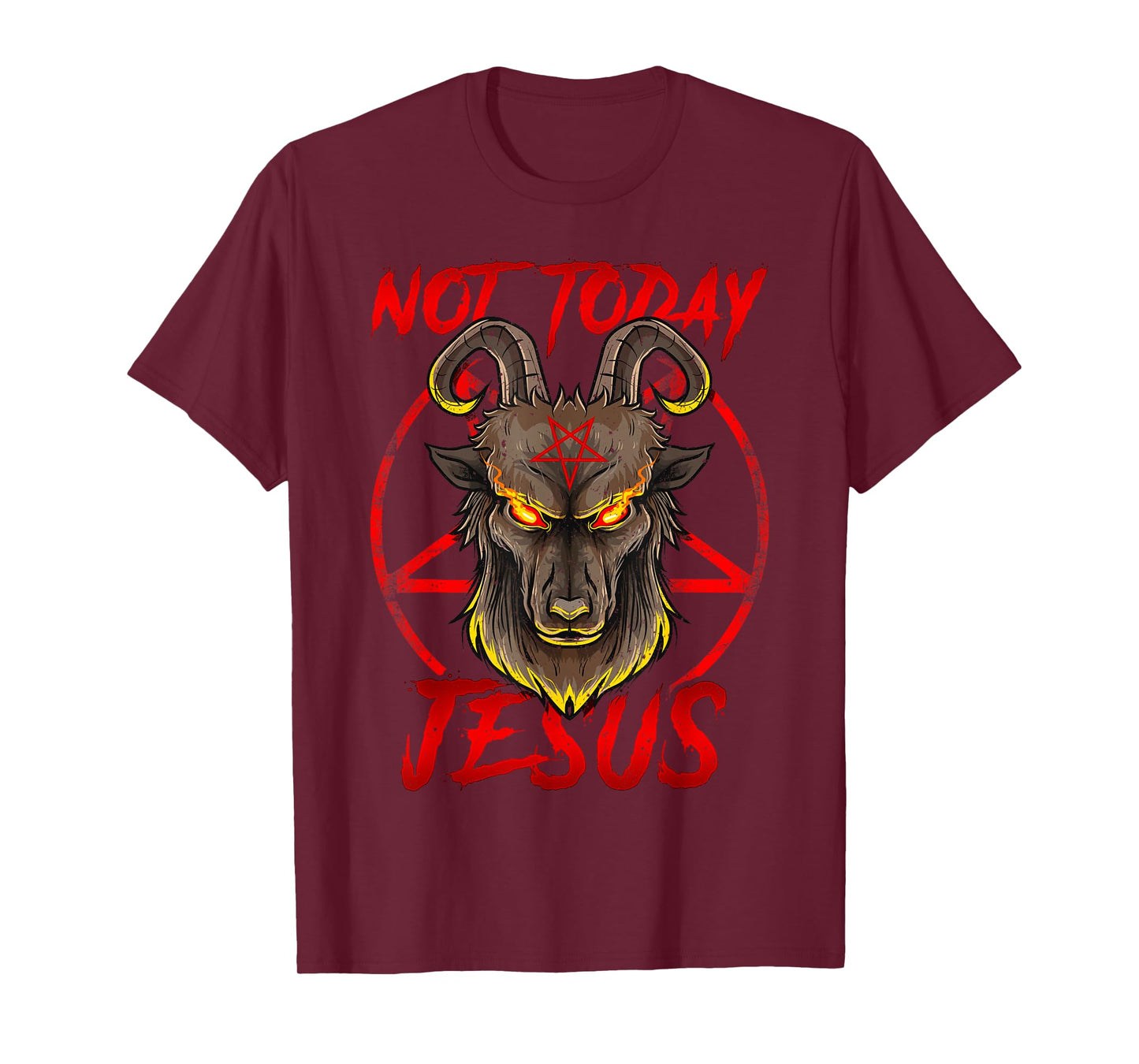 Not Today Jesus - Satan Religion Non-Believer T-Shirt