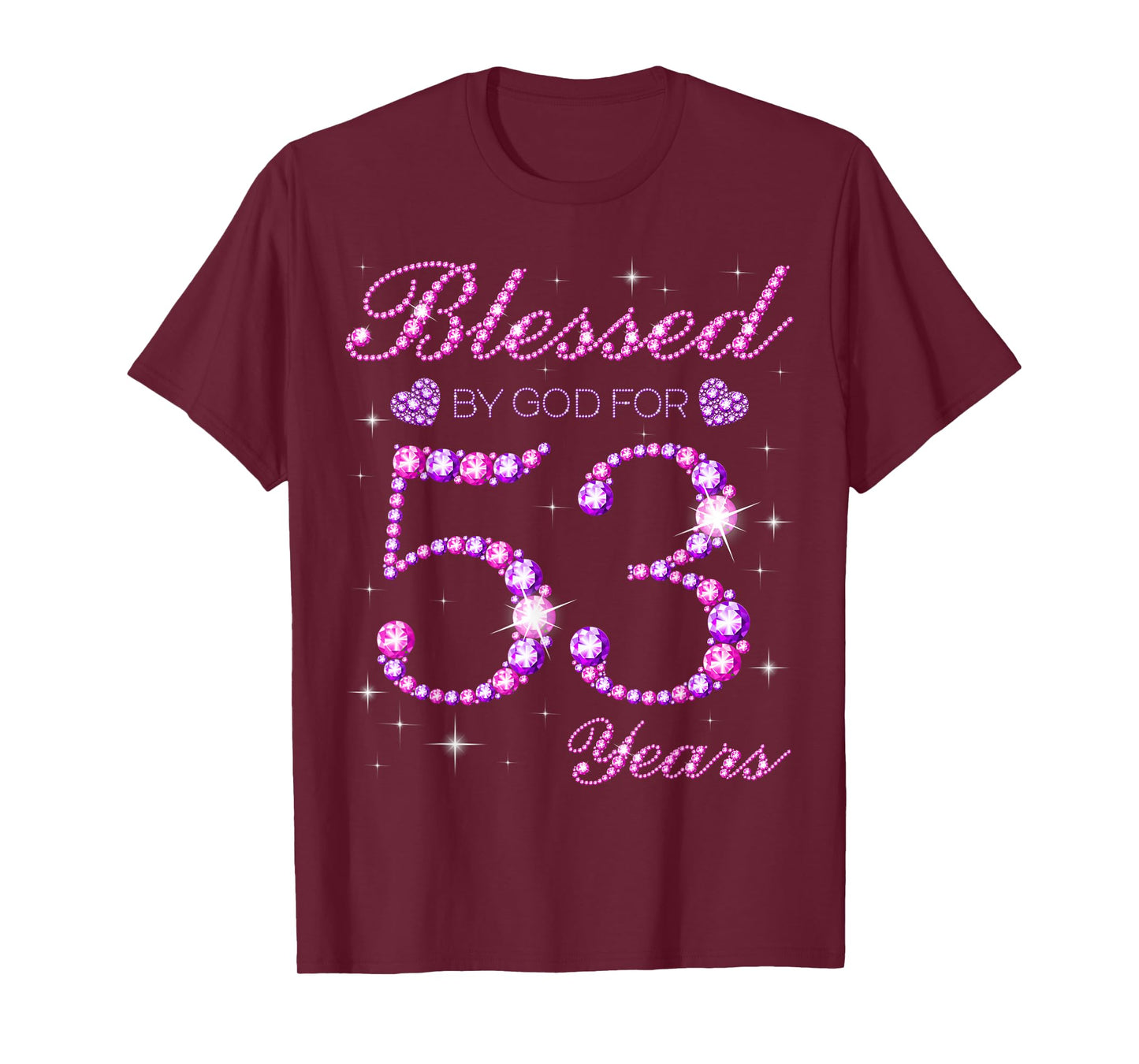 Blessed by God for 53 Years Old 53rd Birthday Party T-Shirt