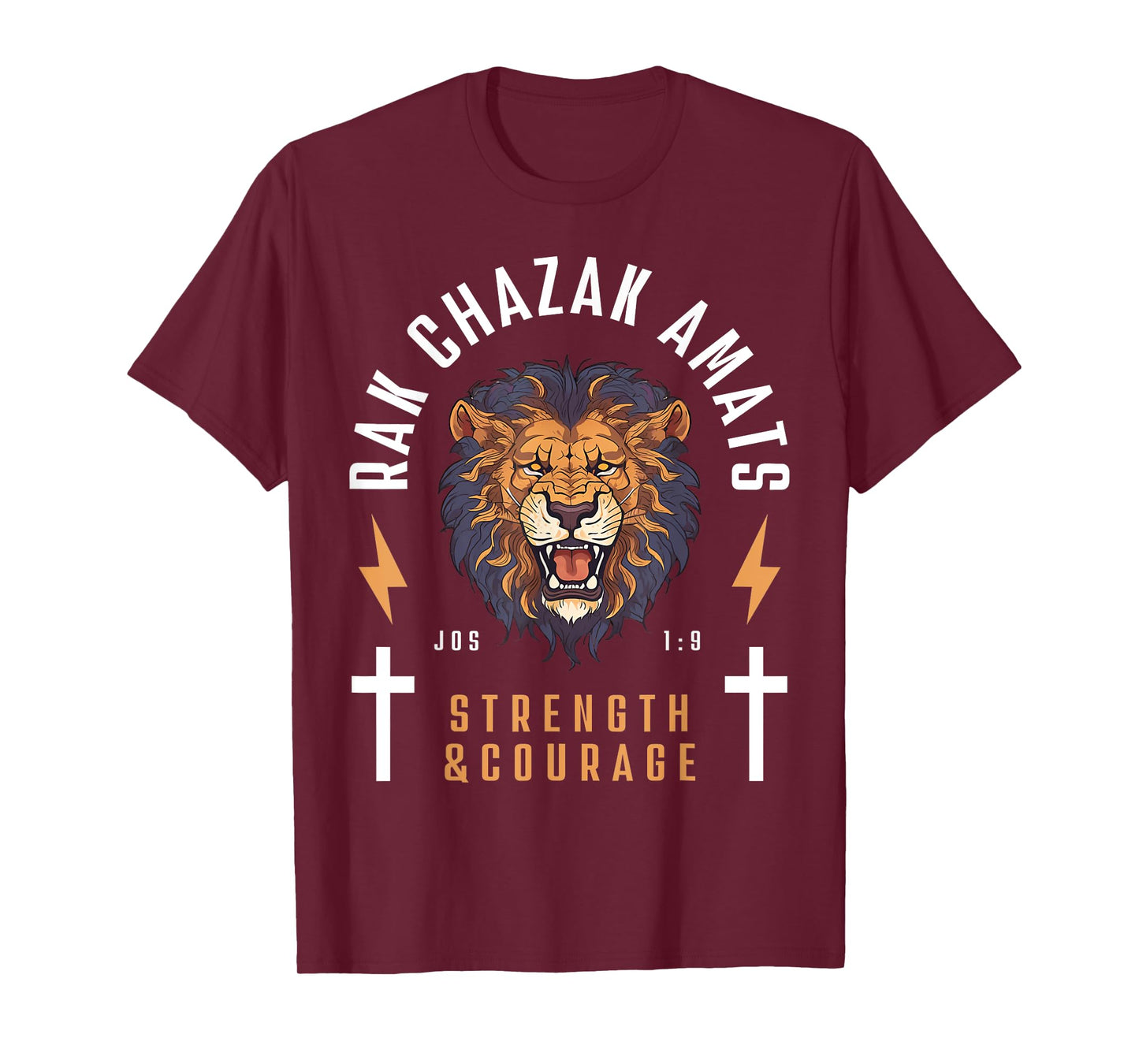 Rak Chazak Amats - Strength & Courage Lion T-Shirt