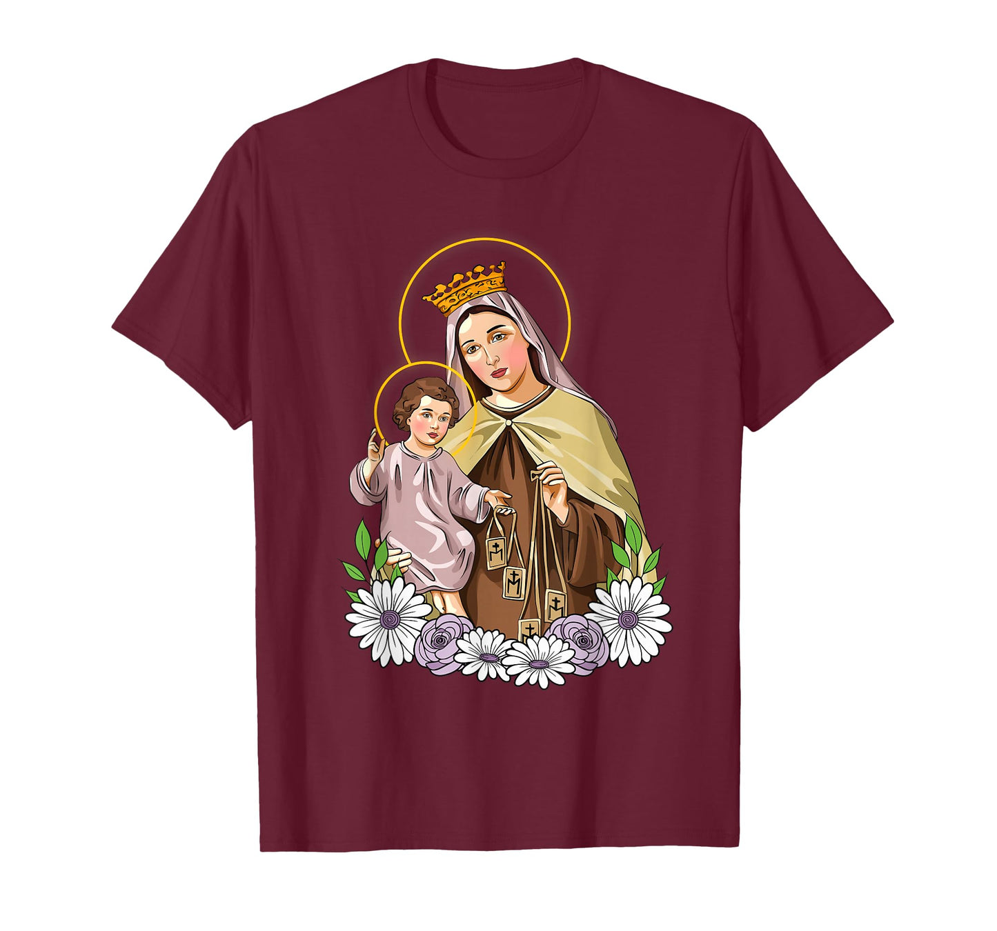 VIRGEN DEL CARMEN. DEVOCIÓN CATÓLICA T-Shirt