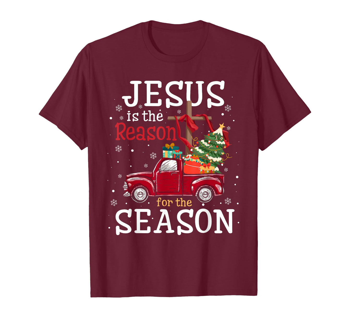 Jesus is The Reason for The Season Christian Faith Christmas T-Shirt
