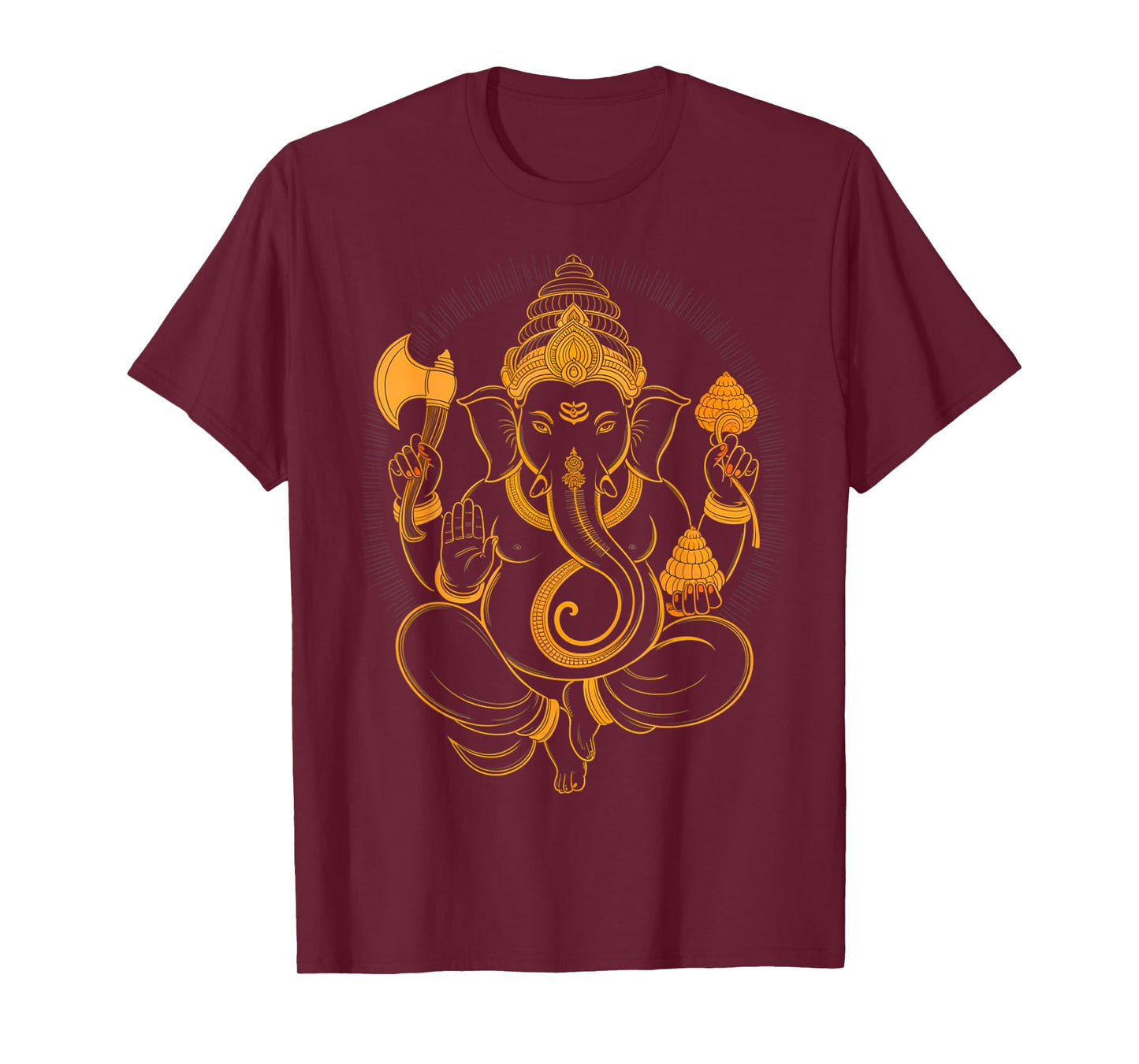Hindu Ganesha Puja Elephant God India Meditation Yoga Murti T-Shirt