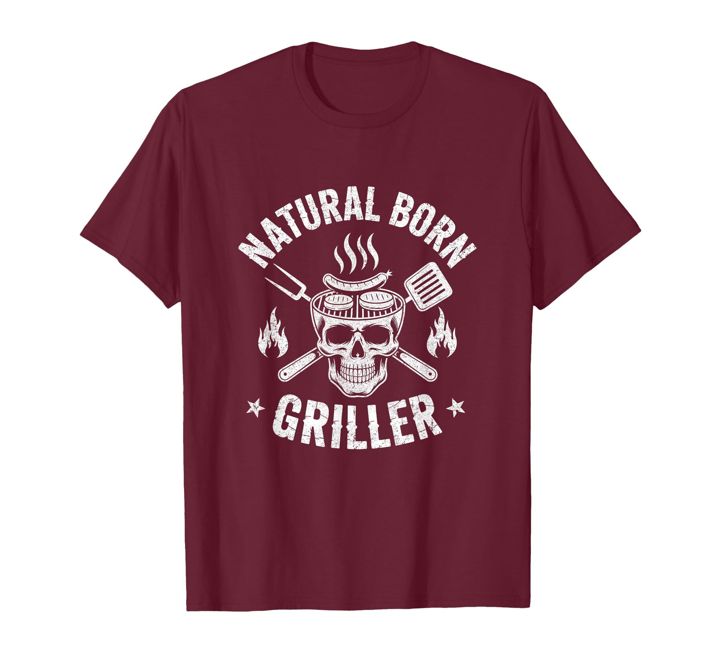 Natural Born Griller Funny Bbq Joke For Grill Lovers T-Shirt
