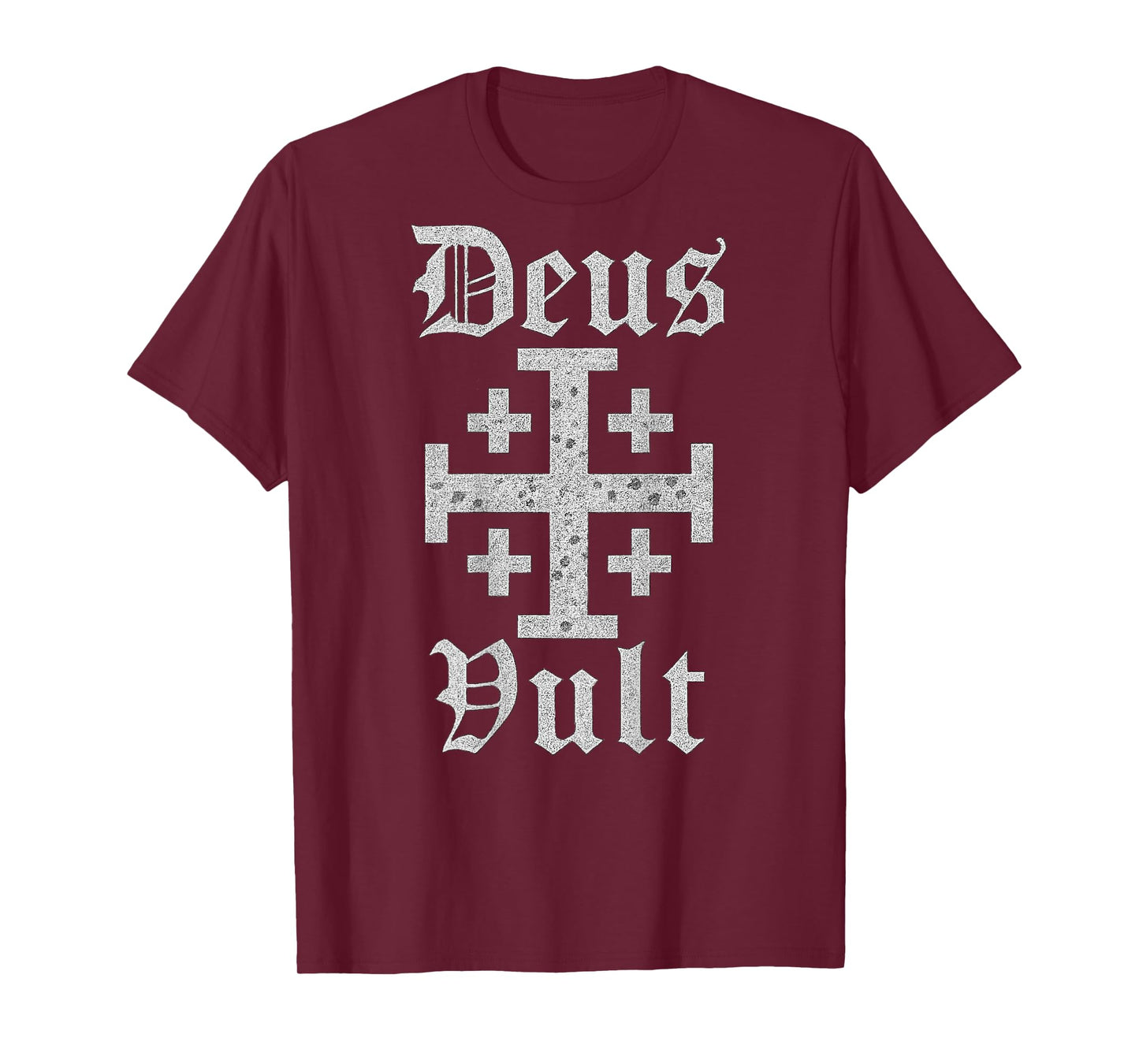 Deus Vult | Jerusalem Cross | Christian Templar T-Shirt
