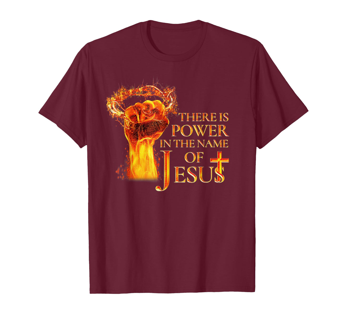 Jesus There is Power in The Name of Jesust Funny Christian T-Shirt