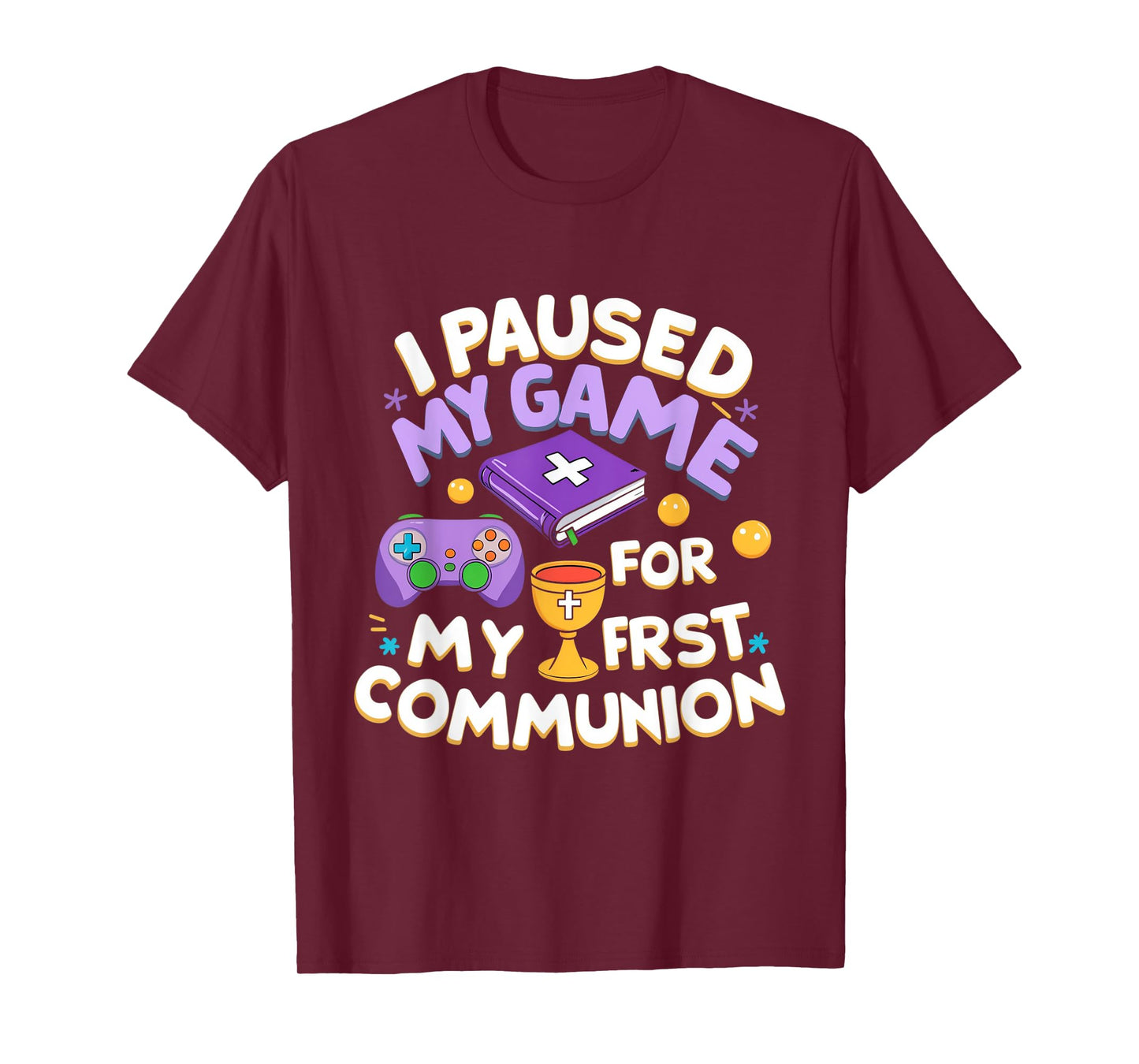 My First Communion Video Game Controller Boys Girls T-Shirt