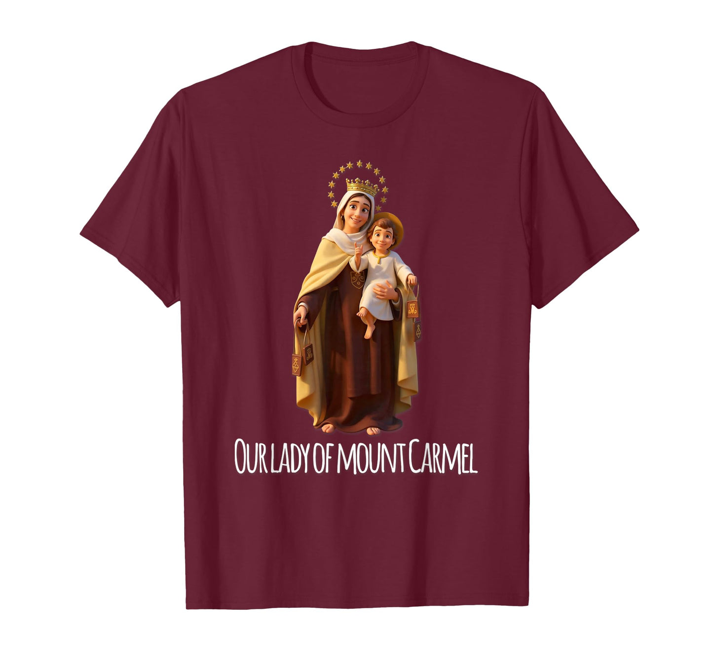 Our Lady of Mount Carmel Marian Catholic T-Shirt