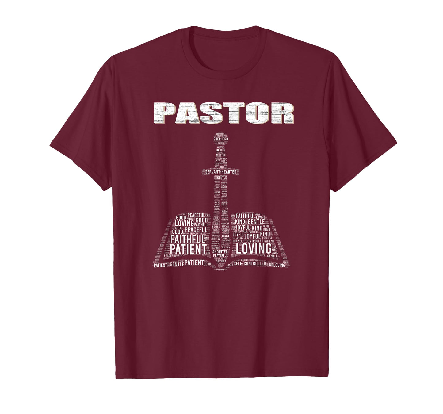 Christian Minister Word Cloud Church Pastor Appreciation Day T-Shirt