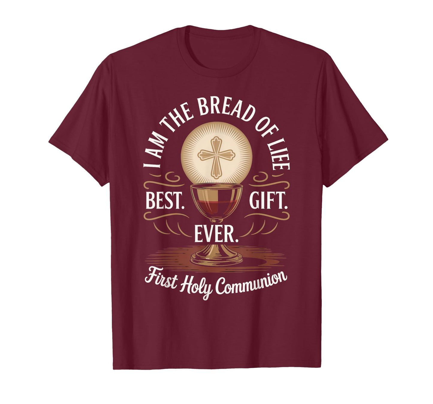 The Bread Of Life Wafer Catholic Eucharist Holy Communion T-Shirt