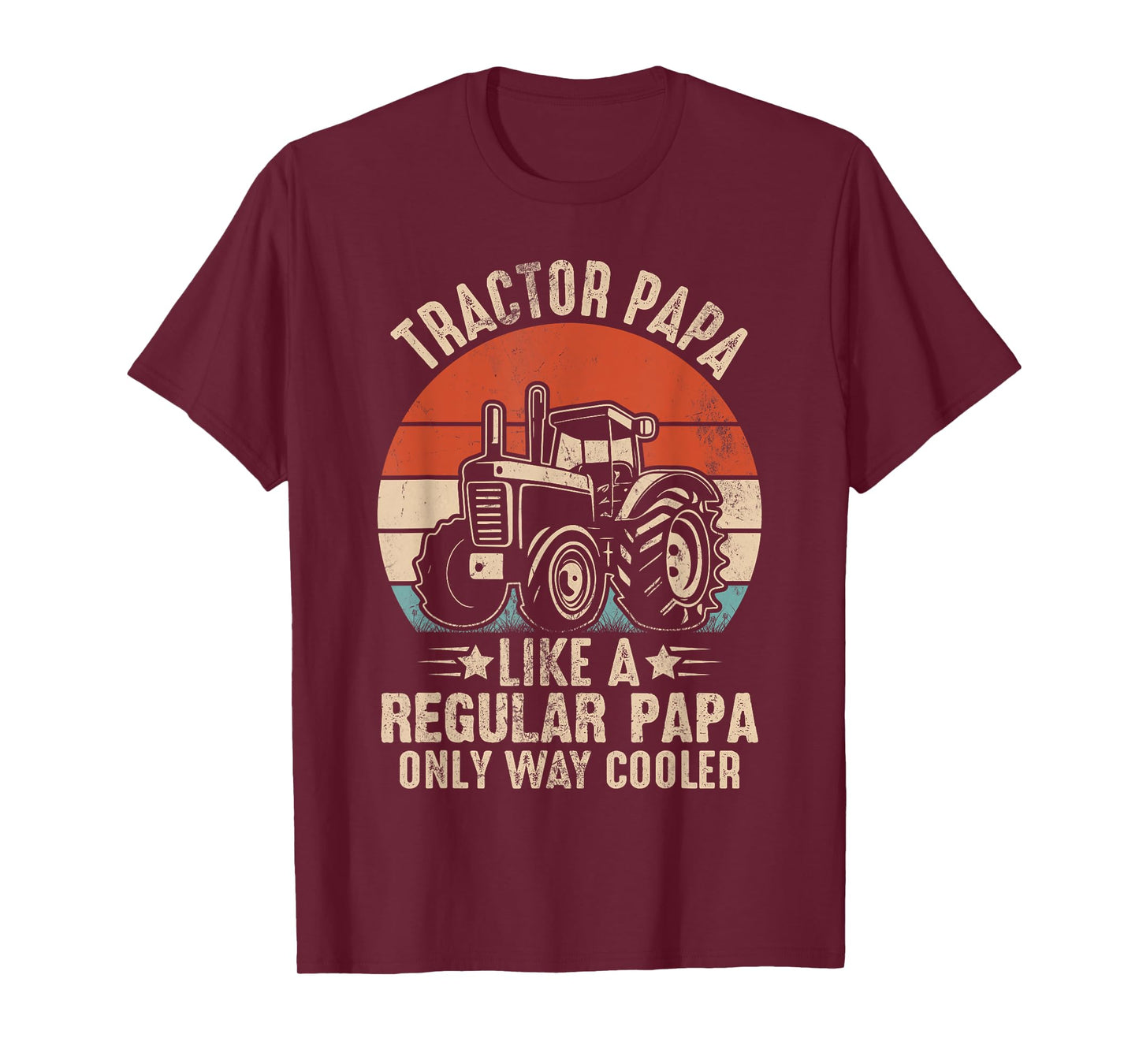 funny tractor shirts men Tractor papa like a regular papa T-Shirt