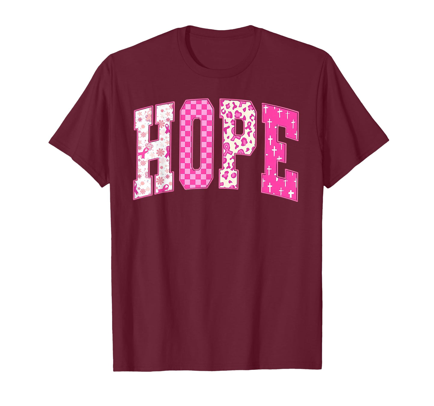 Breast Cancer Christian Fight Hope Faith Love Matching Group T-Shirt