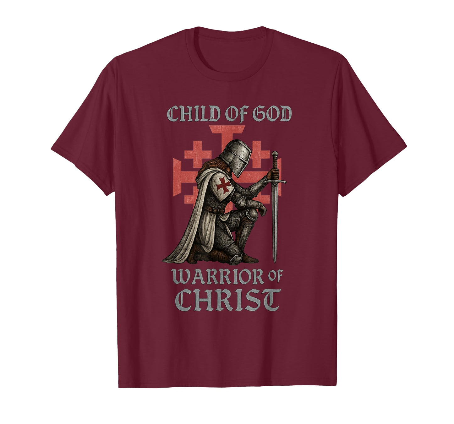 Female Warrior of Christ - Kingdom of Jerusalem T-Shirt