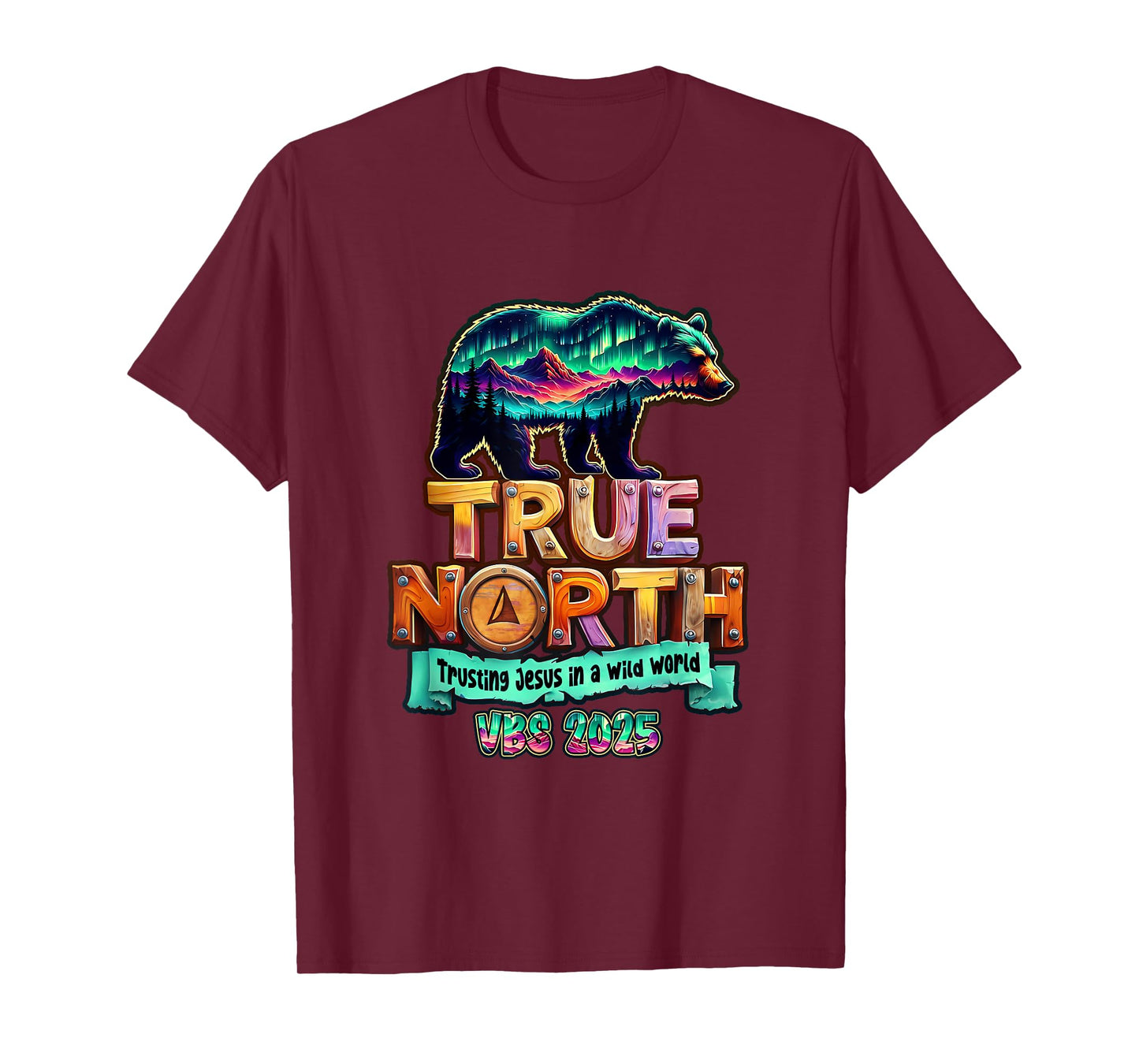 True-North Trusting Jesus In A Wild World Vbs Bear Nature T-Shirt