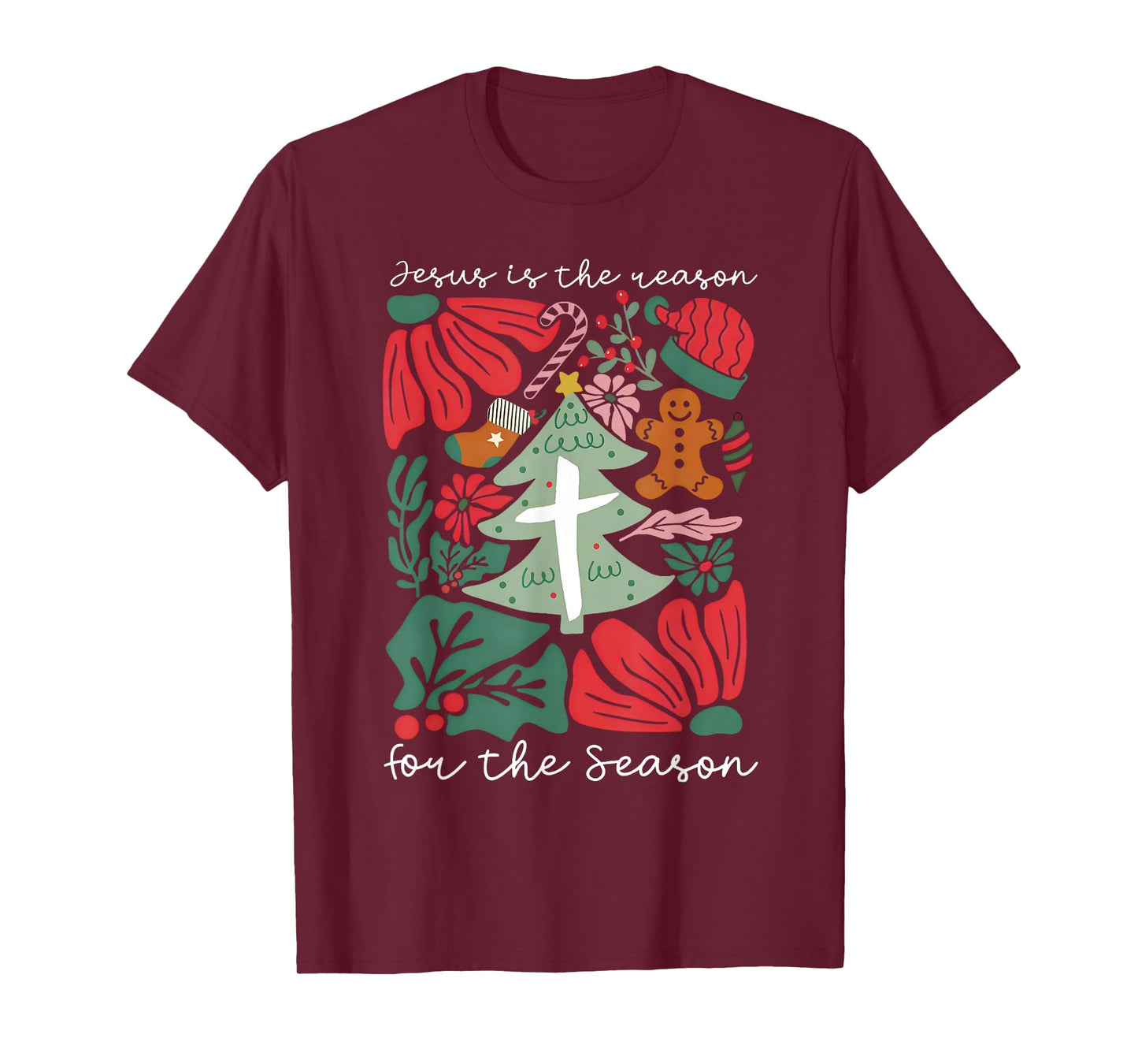 Jesus Is The Reason For The Season Christmas Christian Xmas T-Shirt