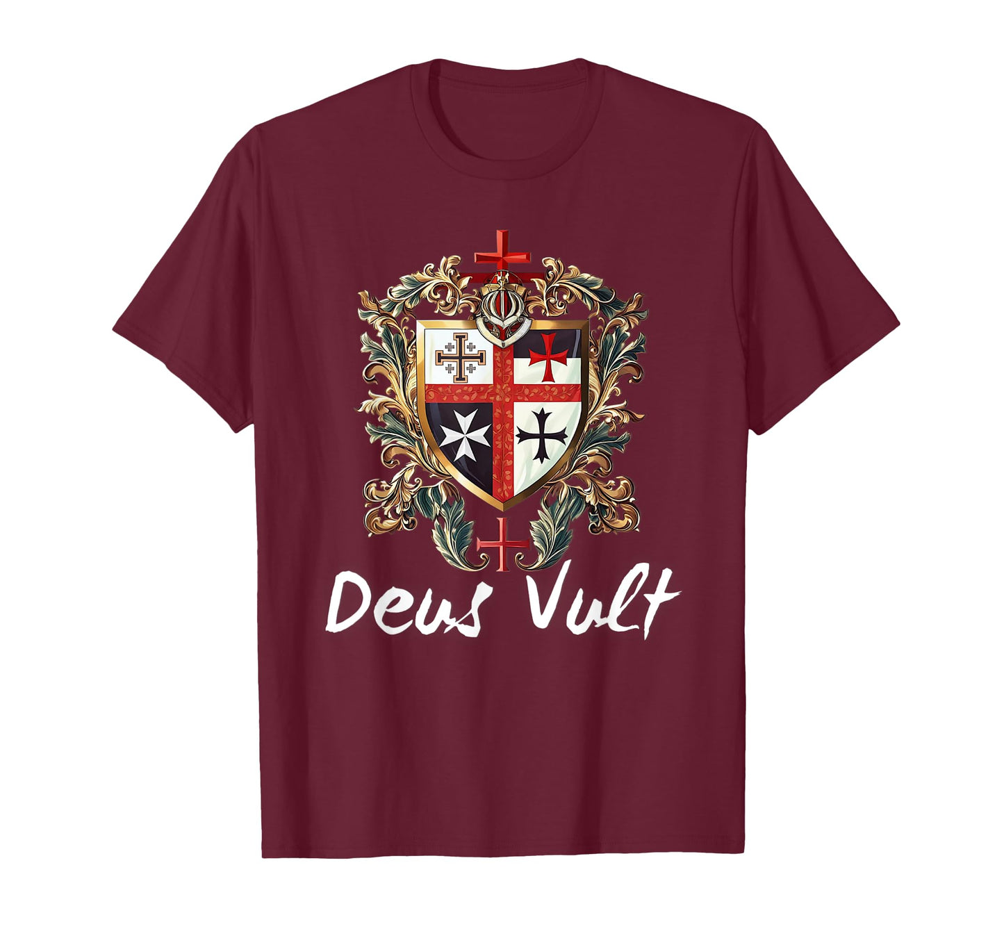 Catholic Knight Templar Crusader Cross Latin T-Shirt