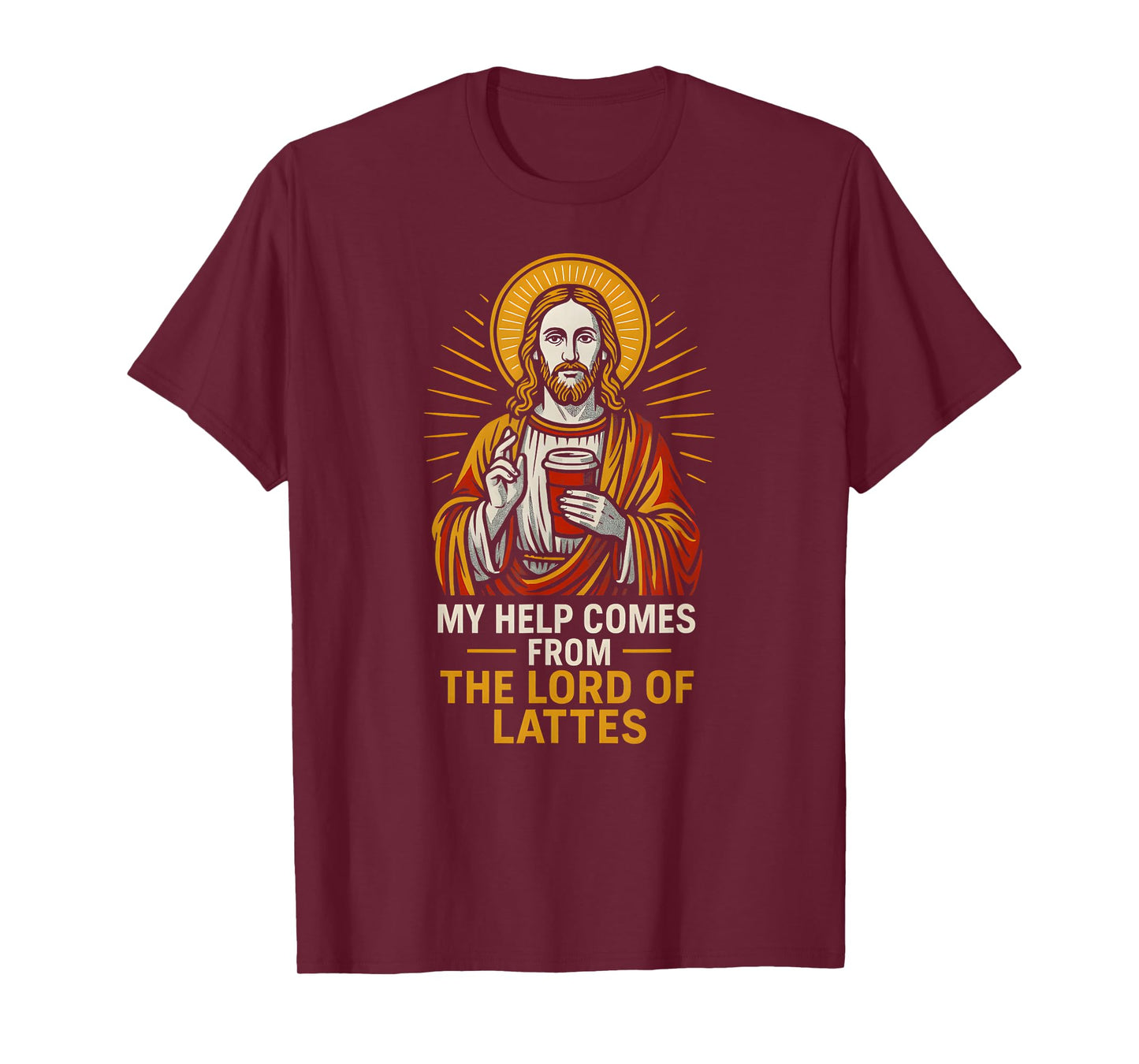 Holy Humor Lord of Lattes Fun Womans Christian Faith T-Shirt