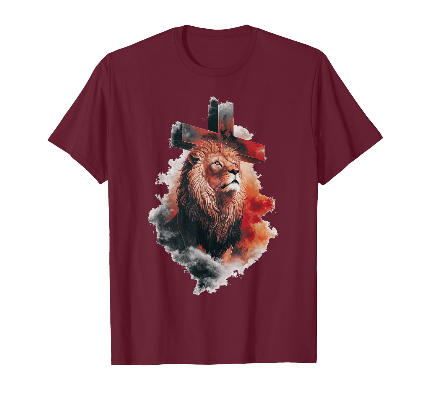 Lion of Judah Christian Cross T-Shirt