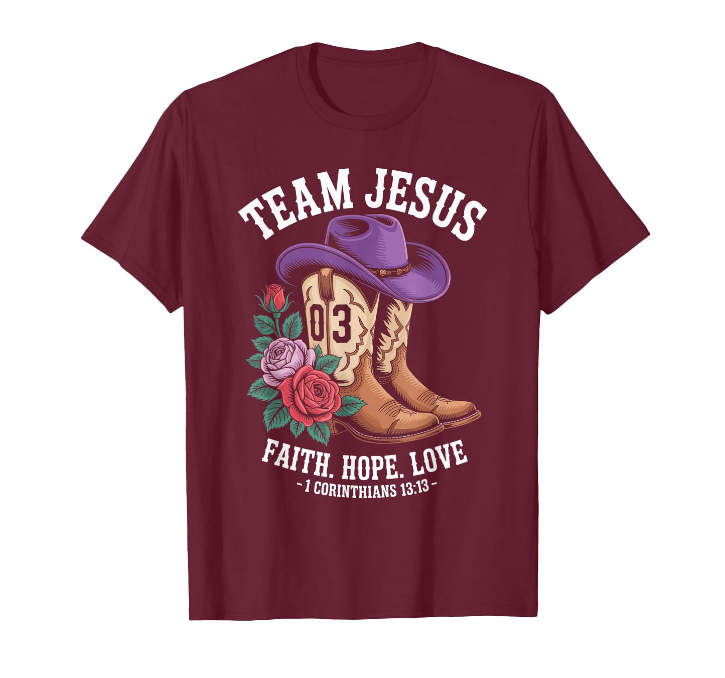 Christian - Team Jesus 03 Faith Hope Love T-Shirt