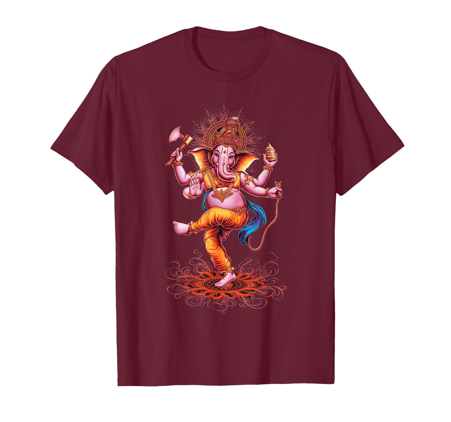 Hindu Ganesha Puja Elephant God India Meditation Yoga Murti T-Shirt