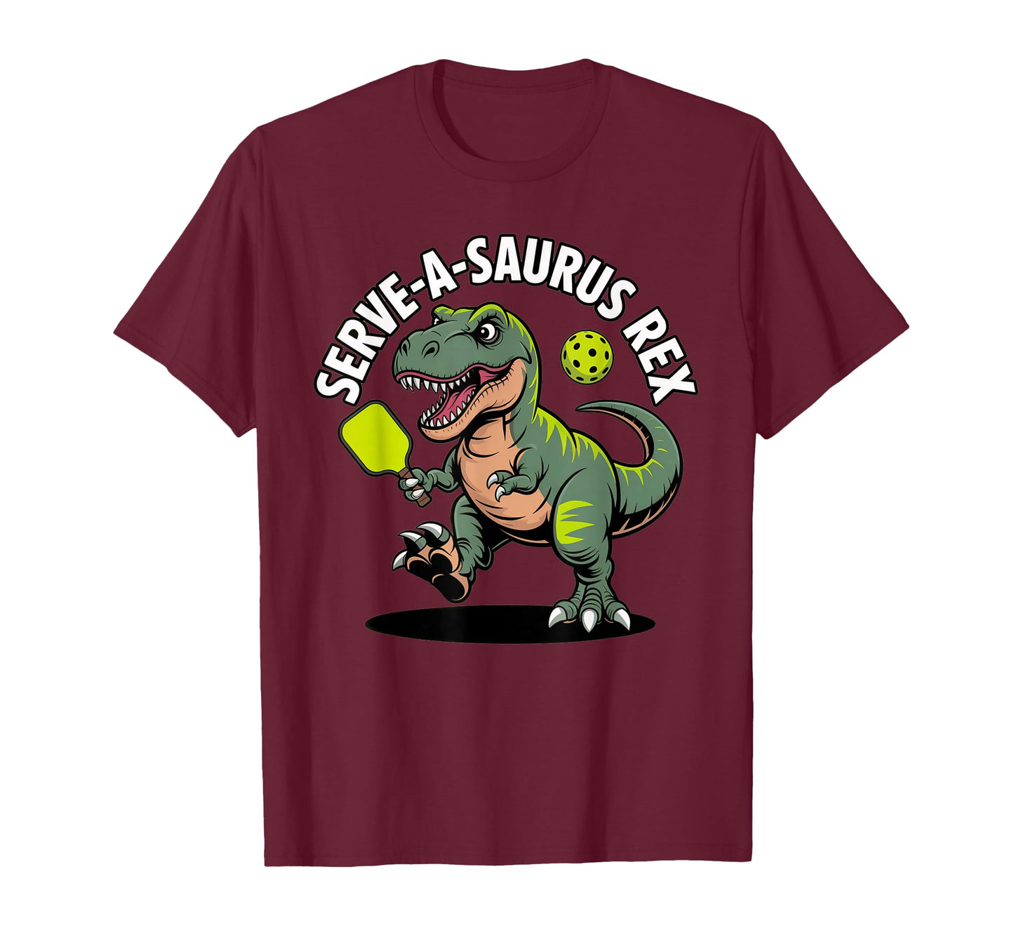 Funny Pickleball Shirt Dinosaur T-Rex Men Women Player Lover T-Shirt