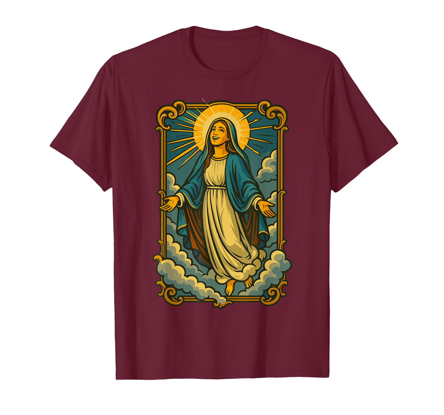 Assumption of Mary Blessed Mother Catholic Religious Faith T-Shirt