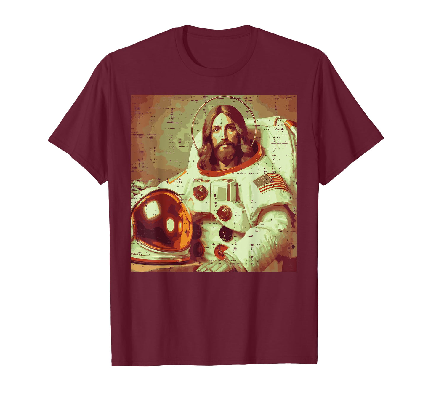 Astronaut Jesus God Space Religious Christian Men Women Kids T-Shirt