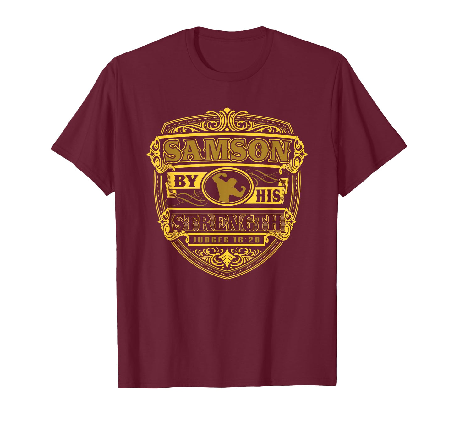 Jesus Shirt - Samson By His Strength Tee T-Shirt