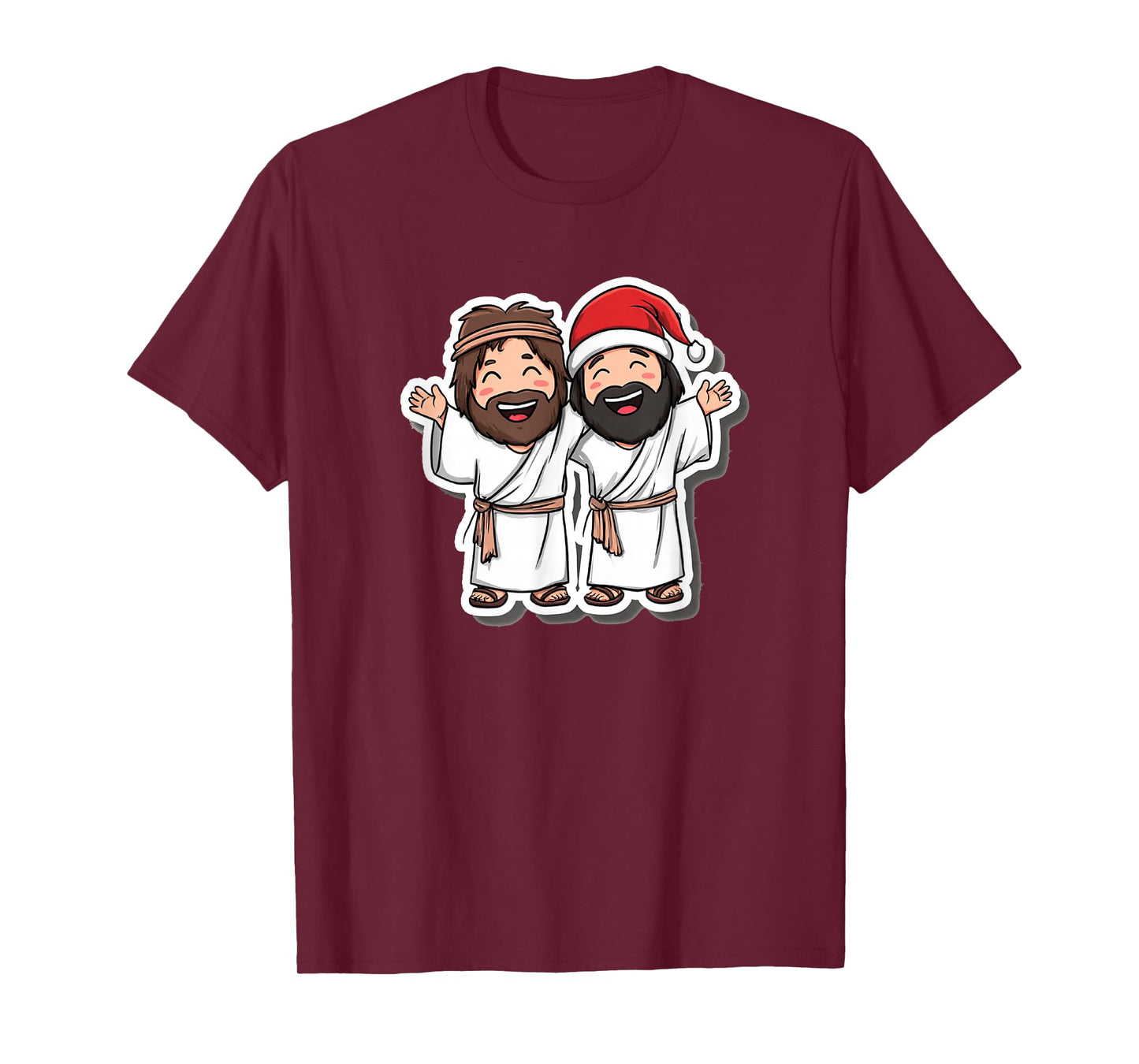 Pretty Jesus and Friends for Christmas Night T-Shirt