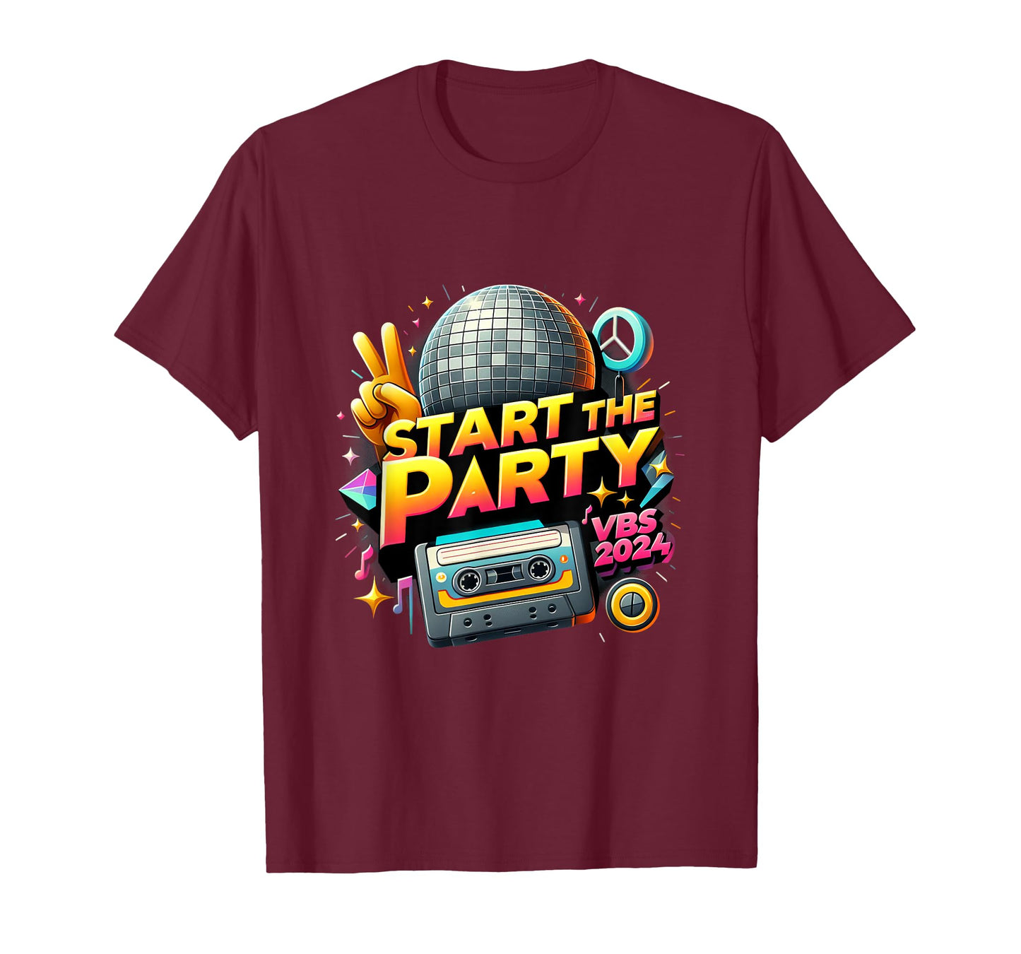 Start The Party Funny VBS 2024 Vacation Bible School 2024 T-Shirt