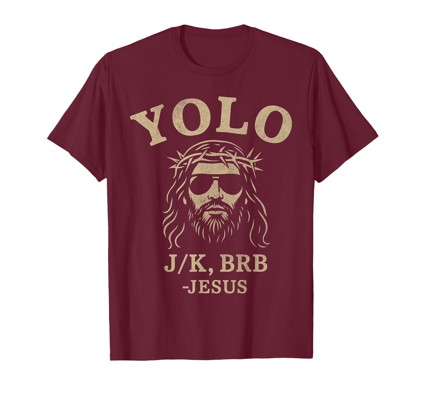 Funny Jesus YOLO JK BRB Retro Christian Easter Gifts T-Shirt