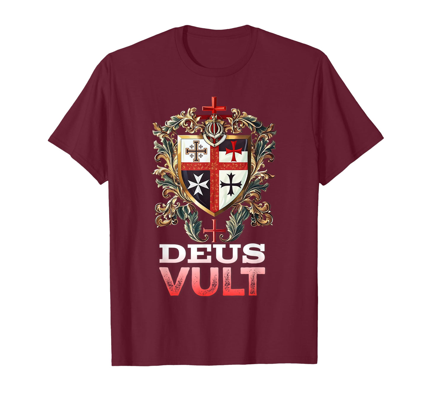 Catholic Knight Templar Crusader Cross Latin T-Shirt