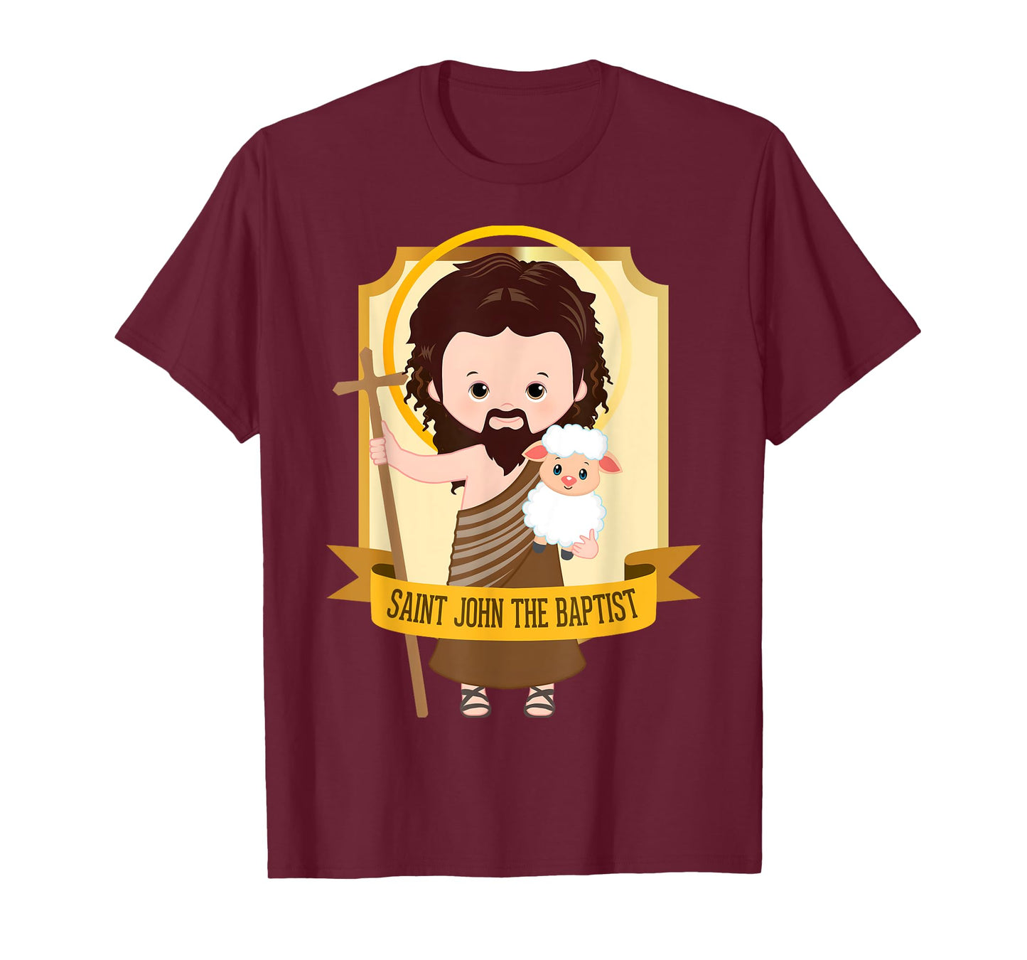 Saint John the Baptist Bible Gospel Cute Catholic Saint Kids T-Shirt