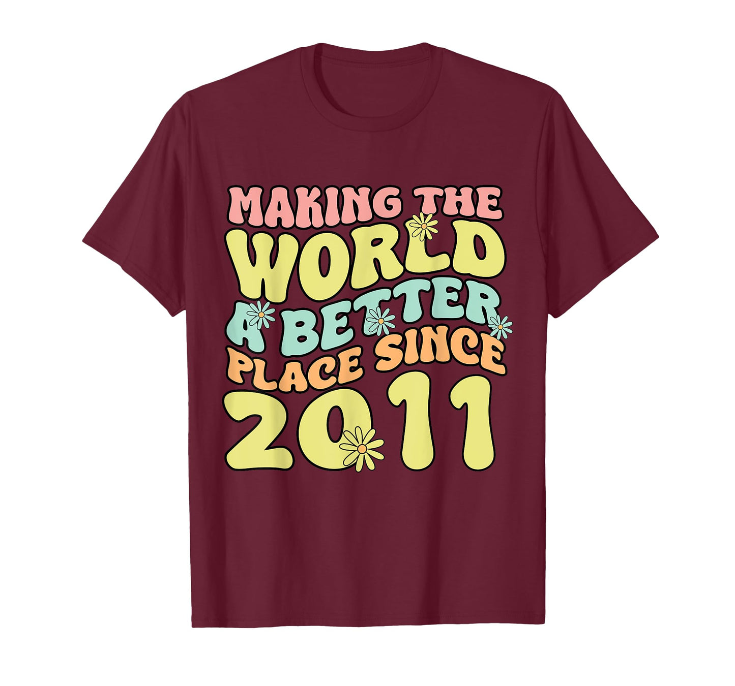 2011 Birthday , Making The World A Better Place Since 2011 T-Shirt
