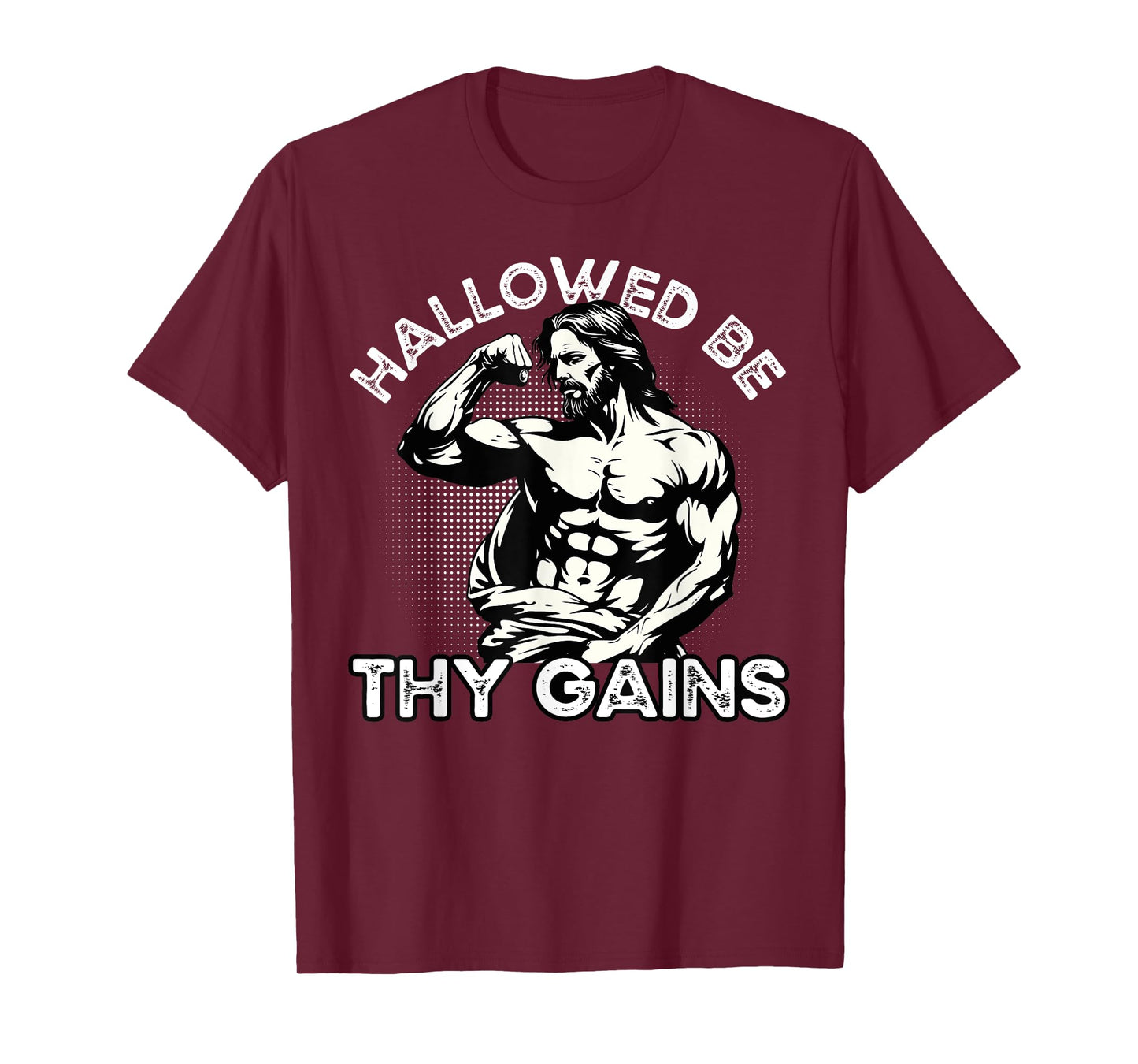 Funny Gym Workout Bodybuilding Fitness Gym And Jesus Christ T-Shirt