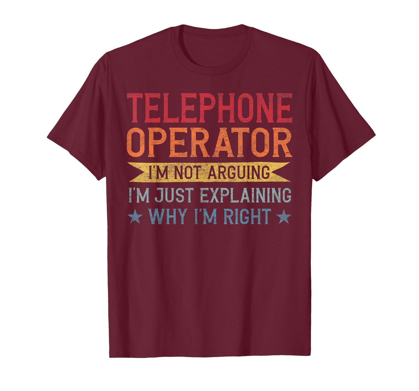 Funny Profession Quote Telephone Operator T-Shirt