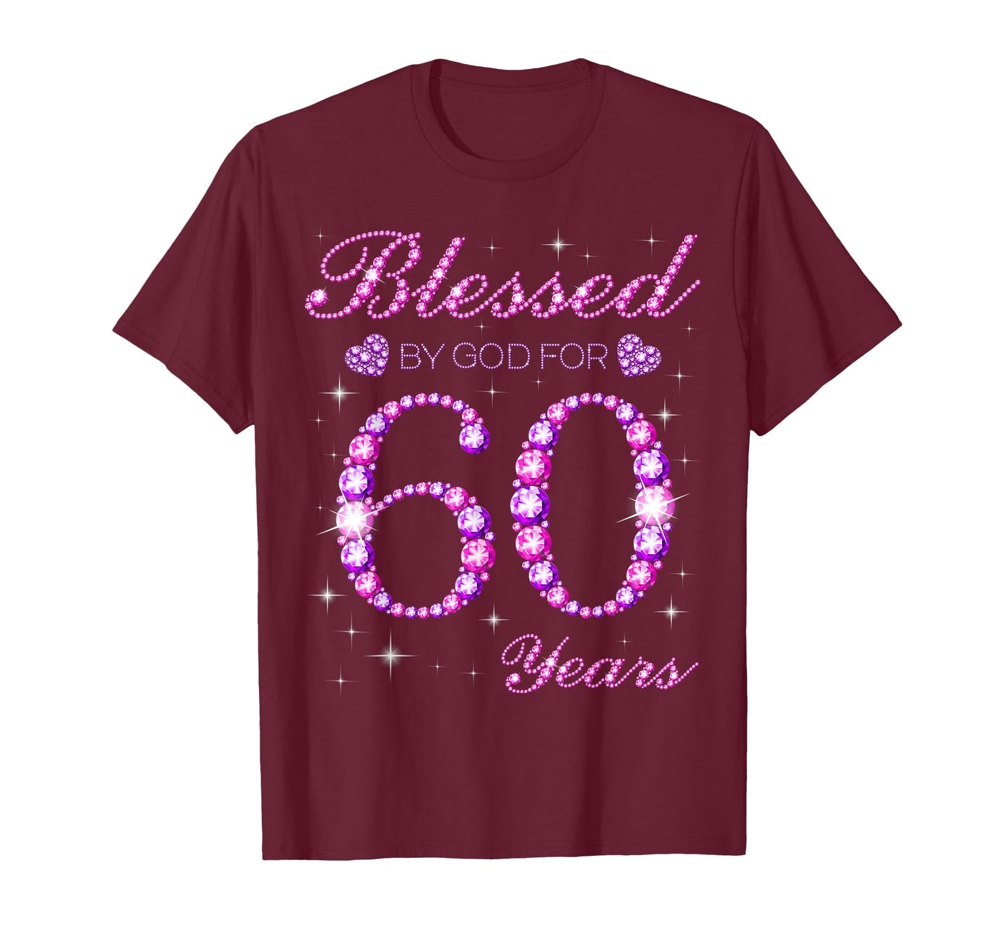 Blessed by God for 60 Years Old 60th Birthday Party T-Shirt