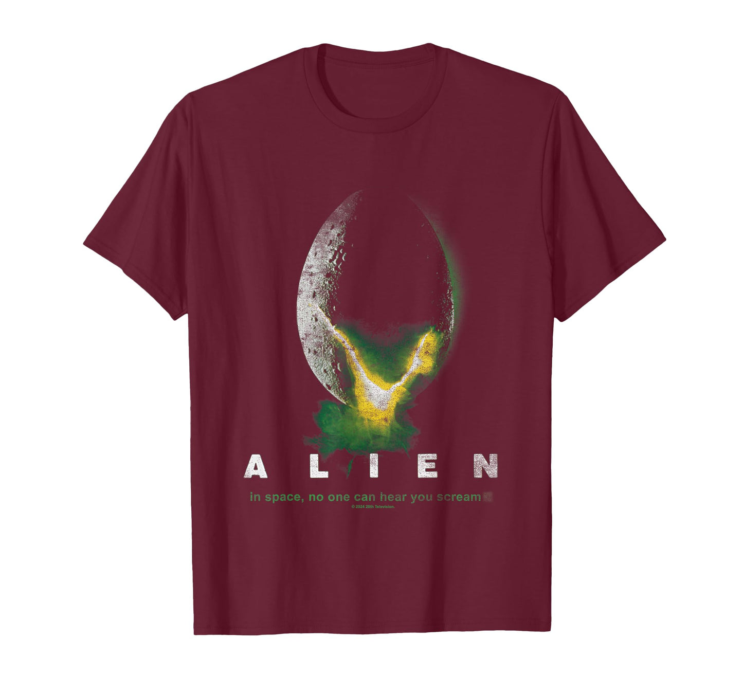Aliens In Space No One Can Hear You Scream Distressed Logo T-Shirt