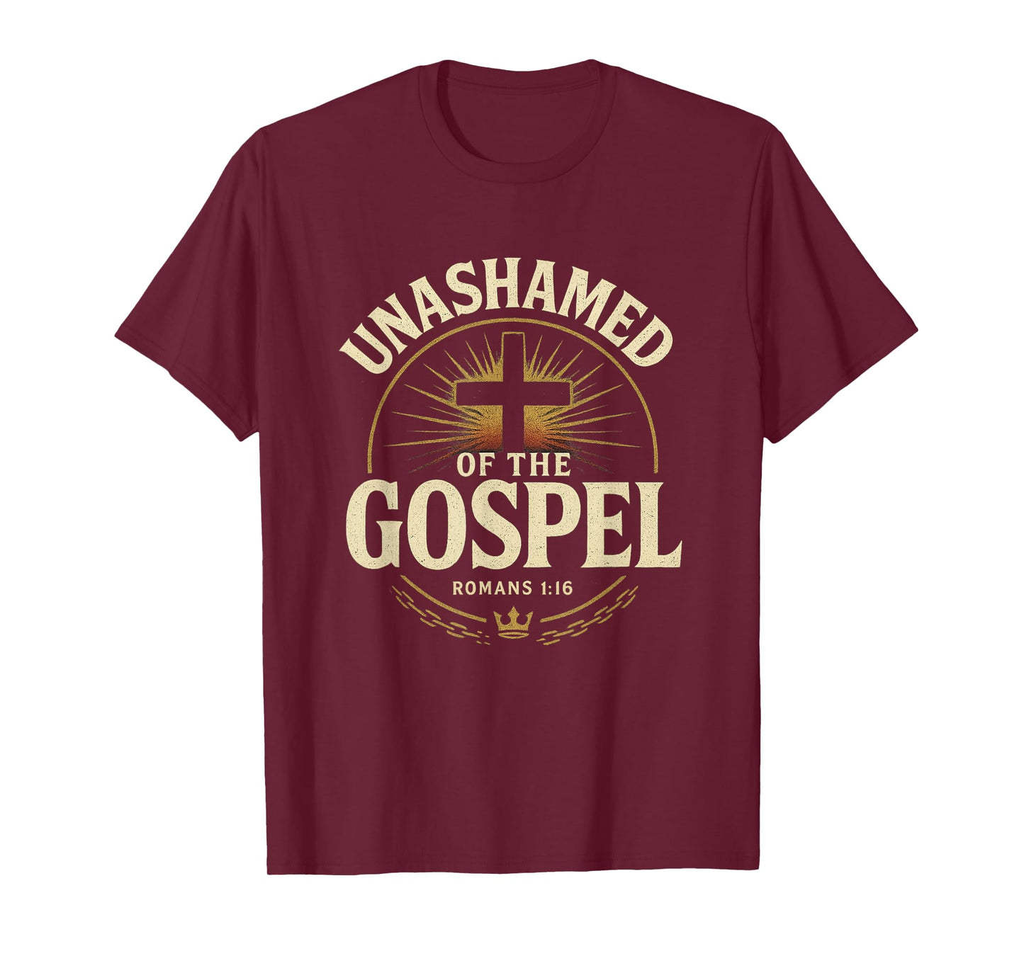 Unashamed of The Gospel Romans 1:16 Bold Christian Urban T-Shirt