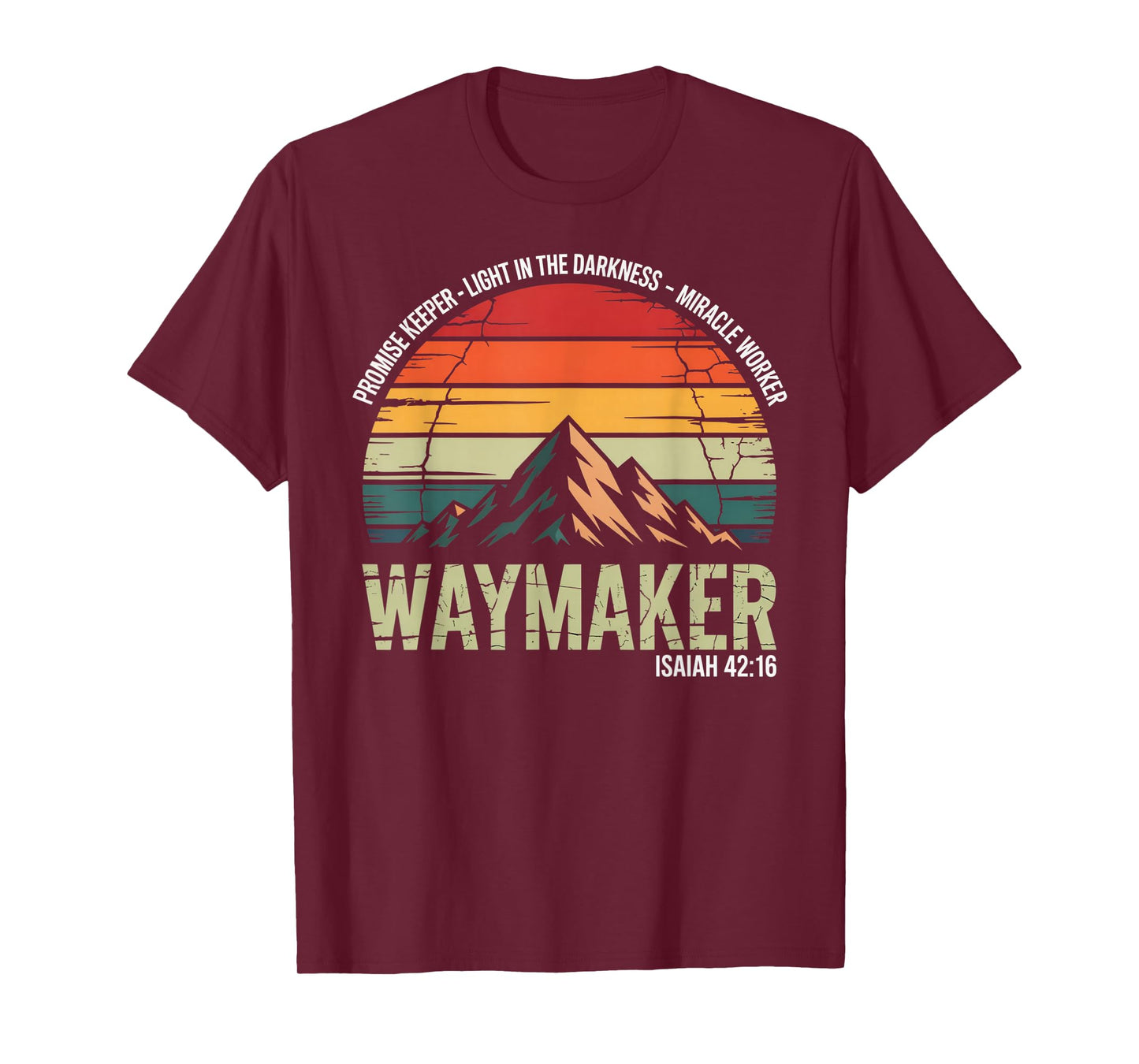 Waymaker Vintage Promise Keeper Miracle Worker Christian T-Shirt