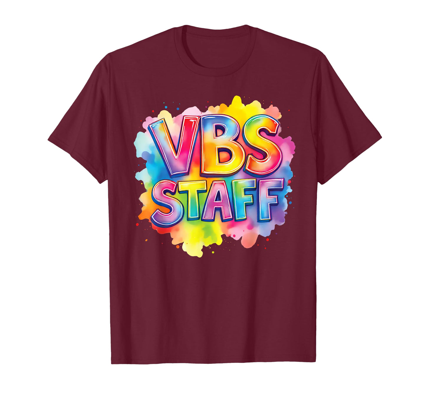 VBS Staff Tie Dye Colorful Vacation Bible School Christian T-Shirt