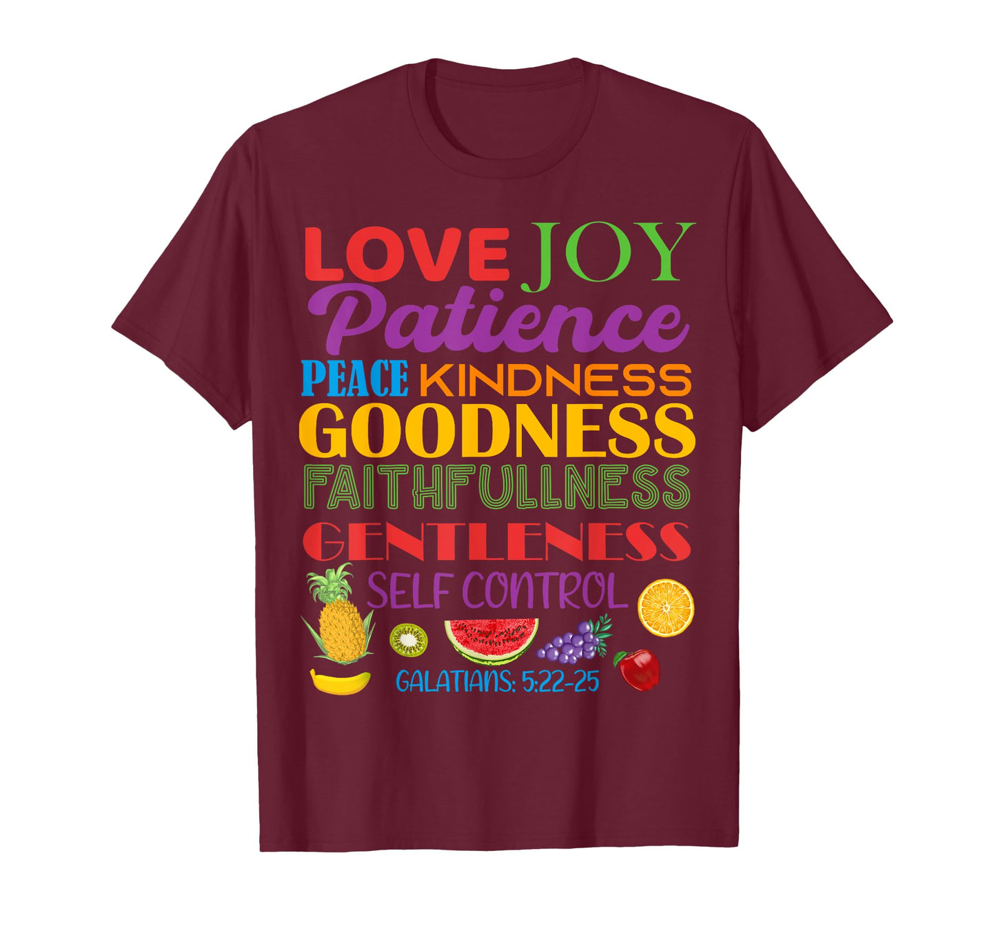Awesome Galatians Fruit Of The Spirit Religious Verses T-Shirt