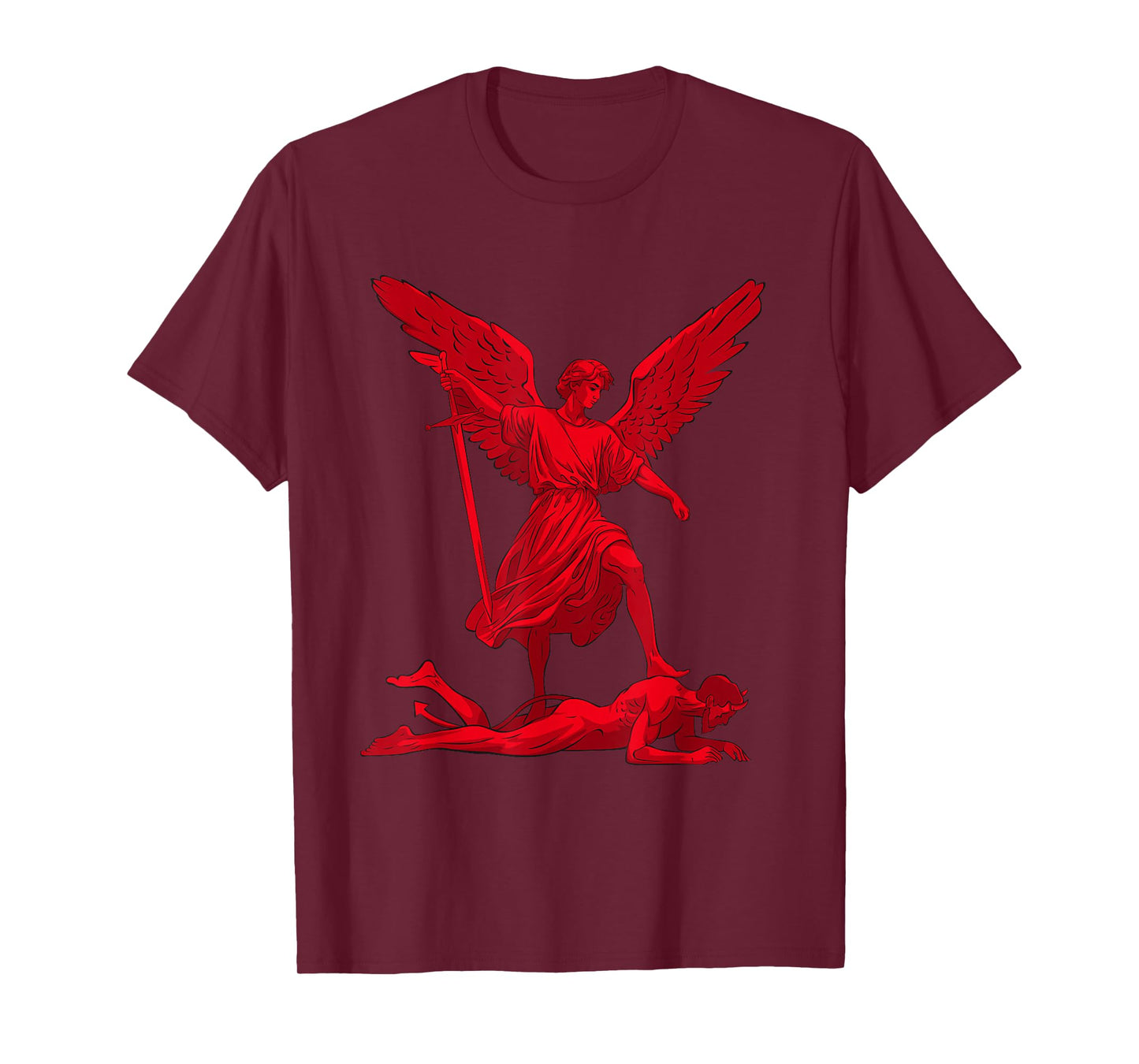 SAINT MICHAEL ARCHANGEL DEFEATING EVIL T-Shirt