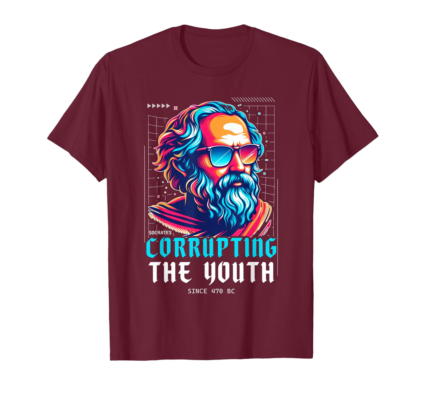 Socrates Shirt Greek Stoic Philosopher Corrupting The Youth T-Shirt