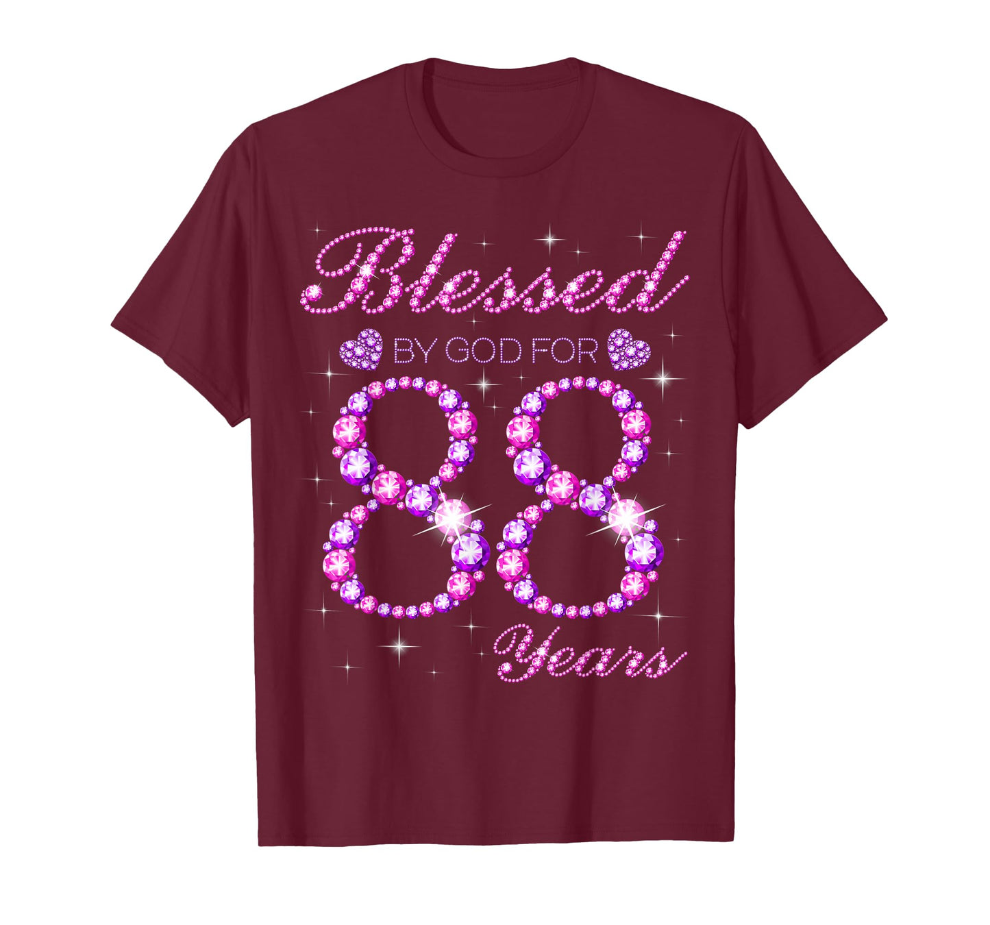 Blessed by God for 88 Years Old 88th Birthday Party T-Shirt